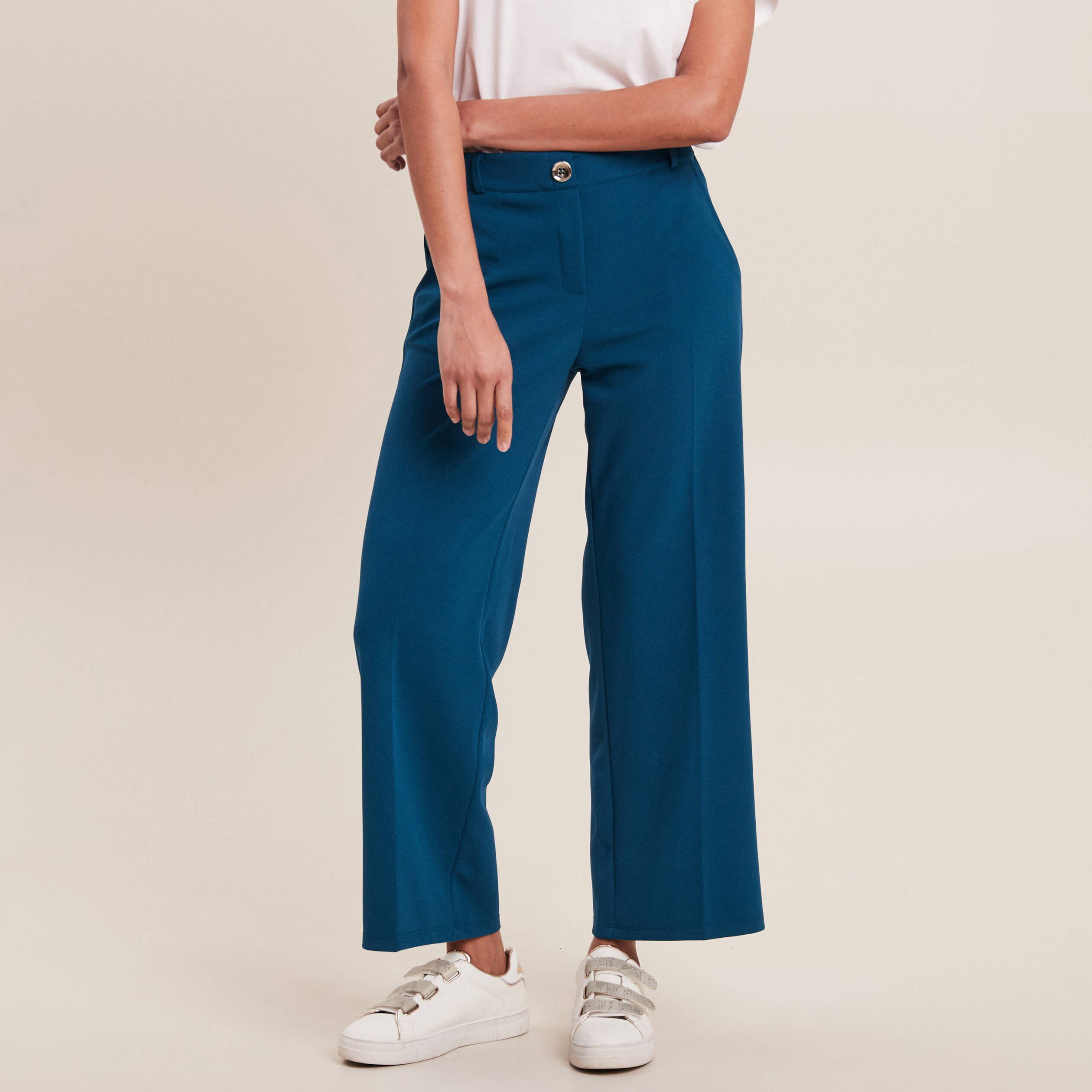 Pantalon vert canard femme clearance