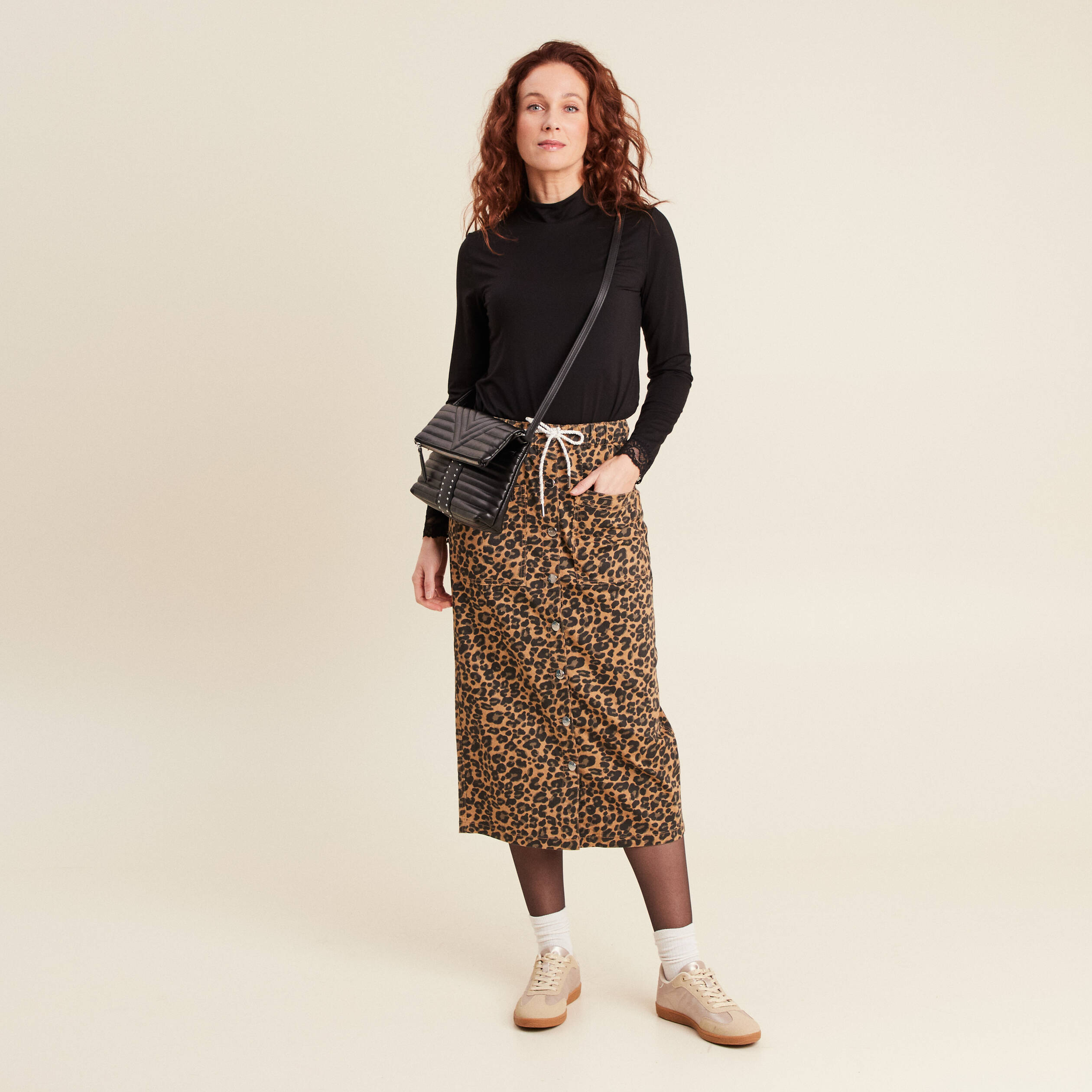 jupe longue droite marron femme Jupe longue droite marron femme
