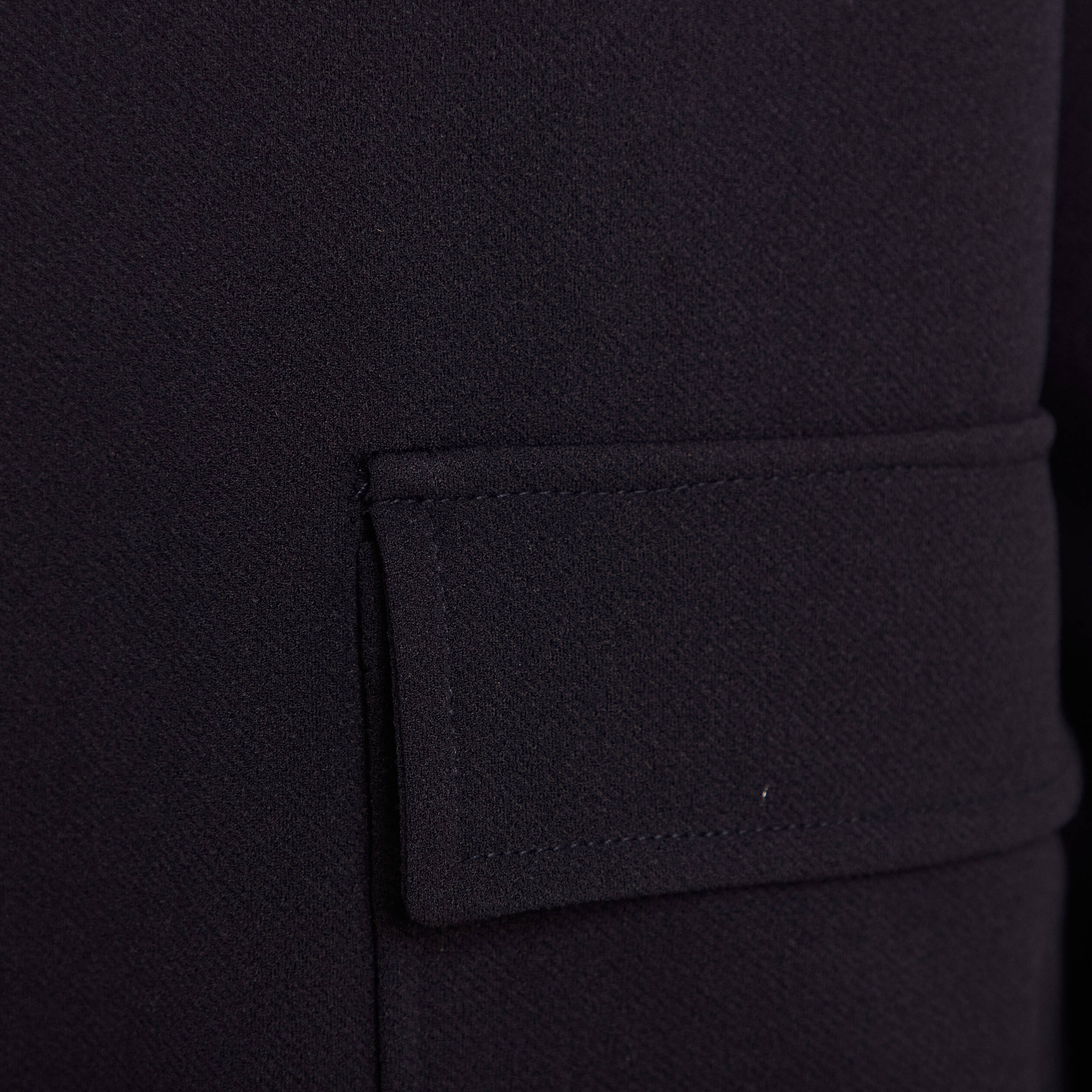 Veste boutonnée bleu foncé femme