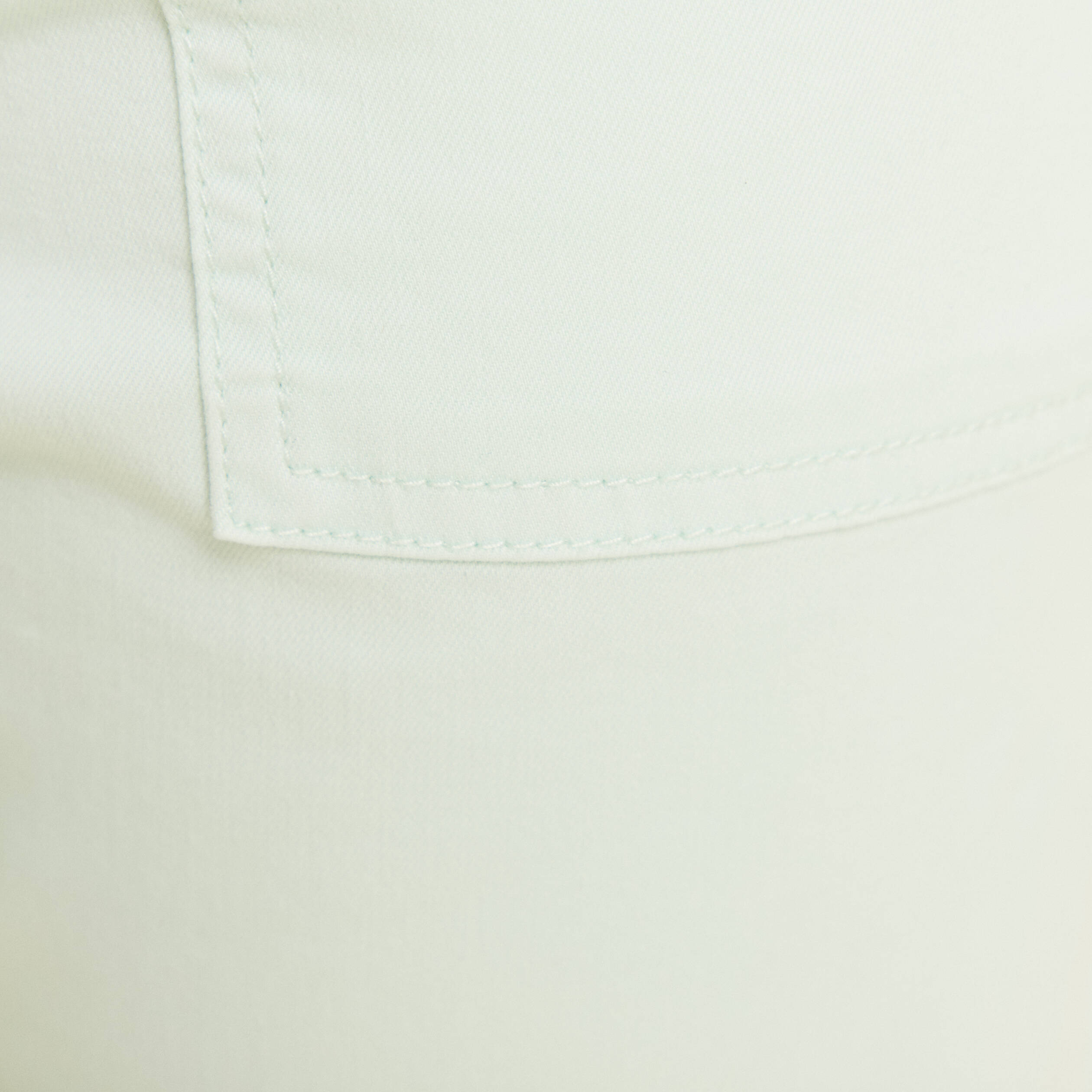 Pantalon coupe droite à coulisse vert clair femme