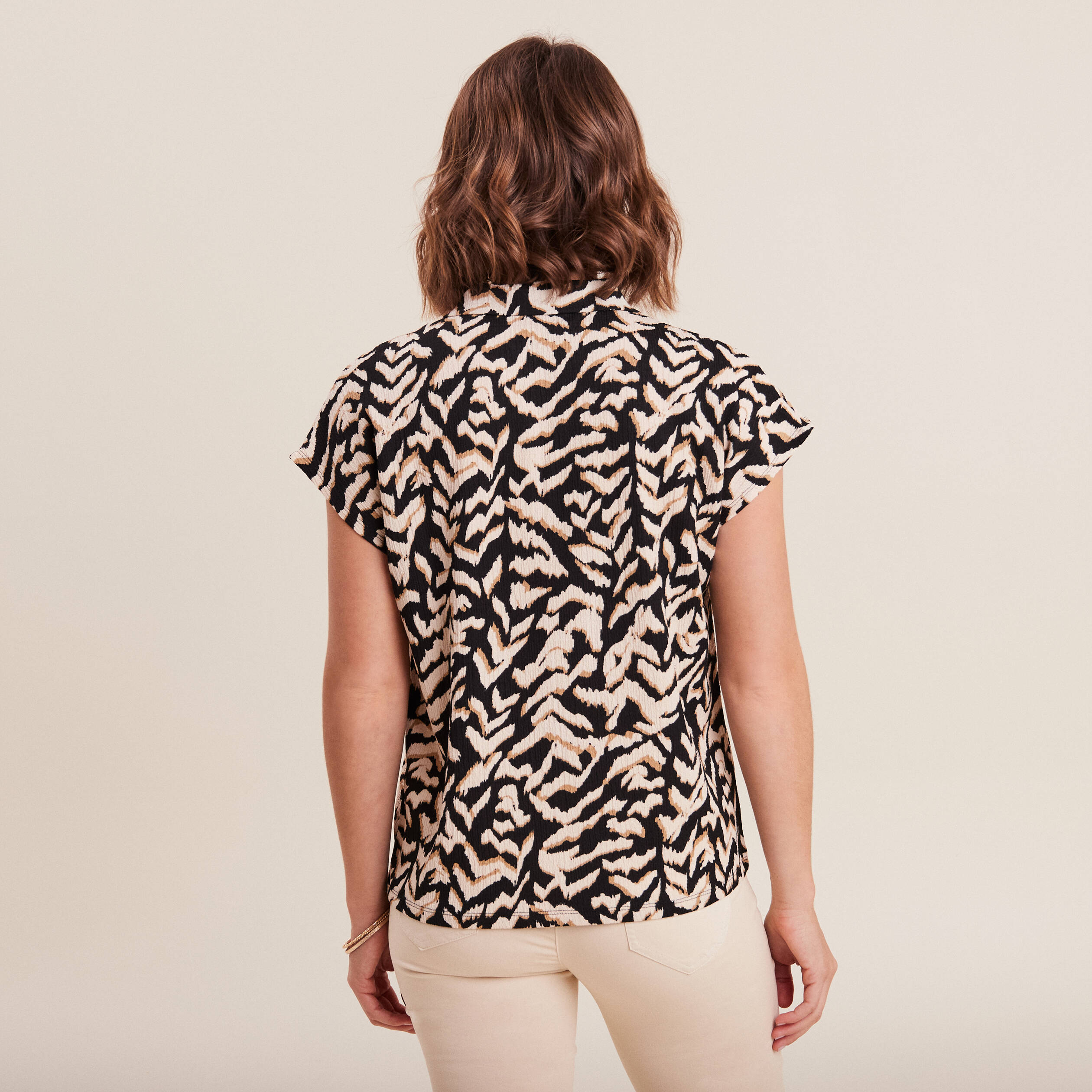 T-shirt manches courtes noir femme