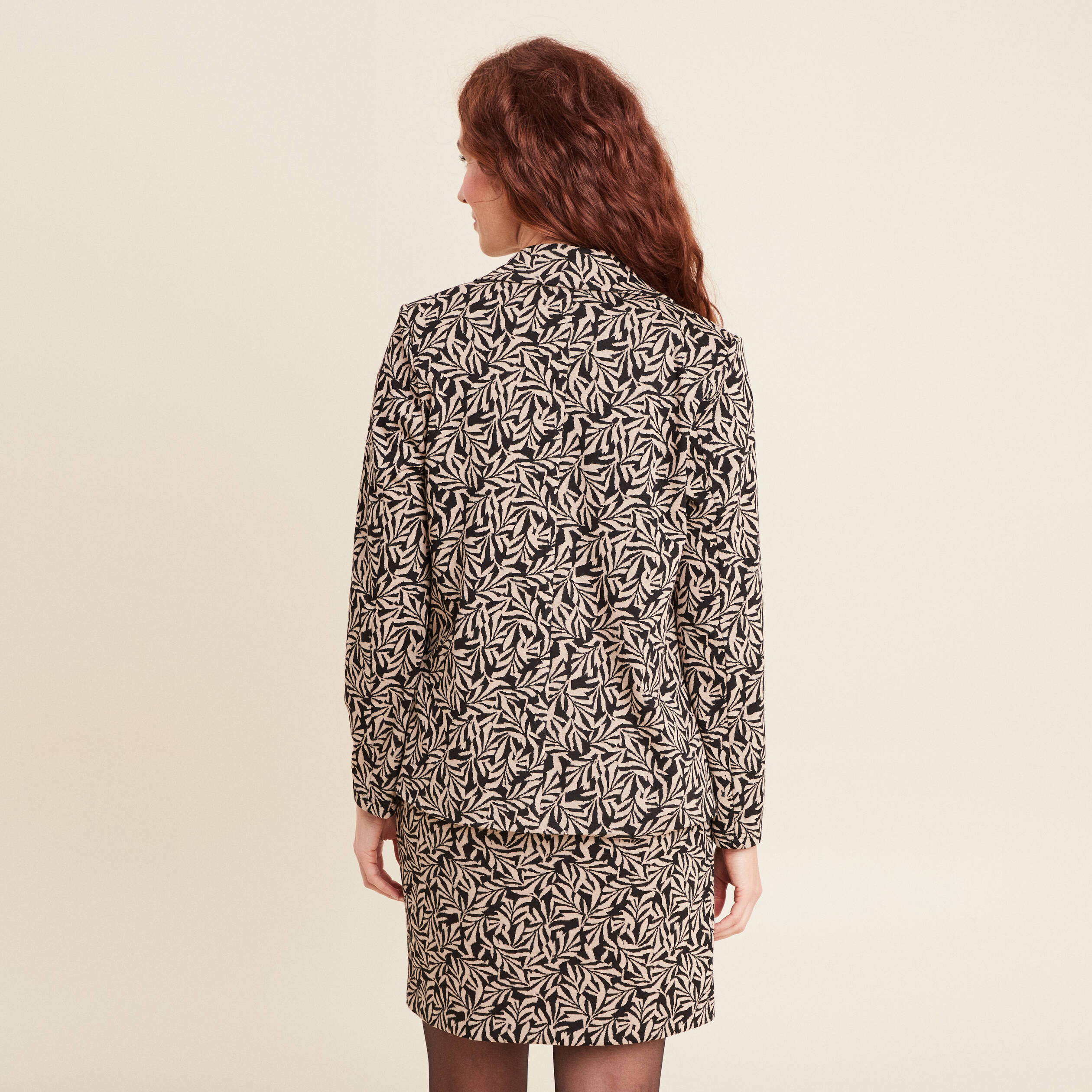 Veste esprit tailleur noir femme
