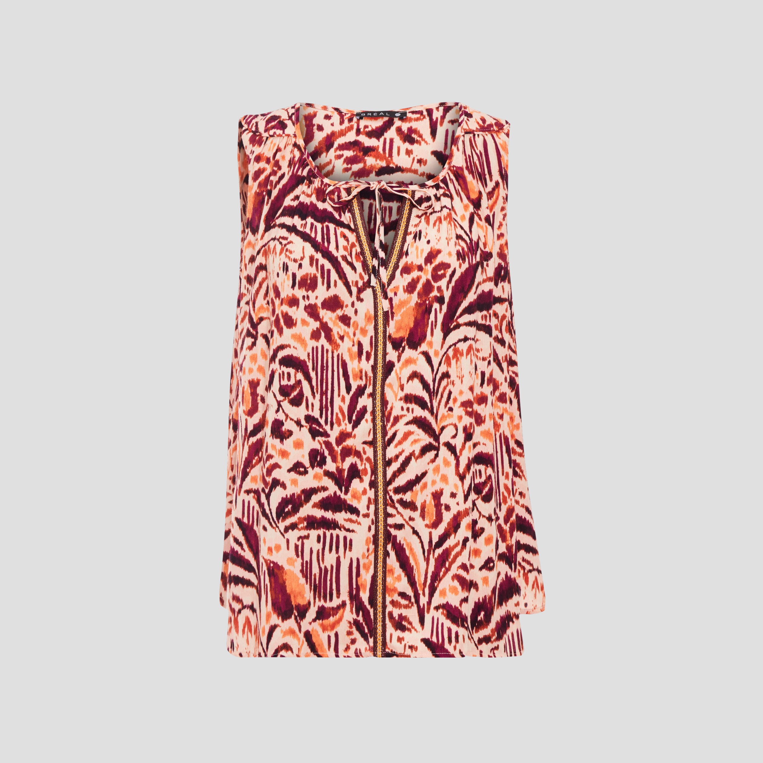 blouse sans manches rose clair femme Blouse sans manches rose clair femme