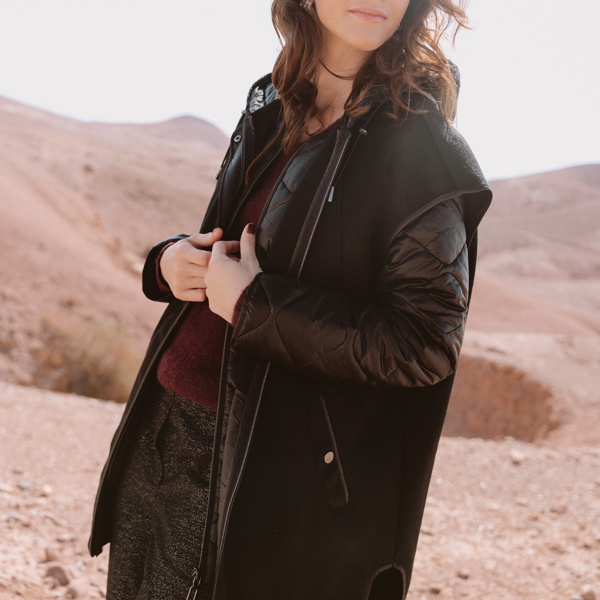 Caroll Veste Doudoune Noir Femme Blauer CAROLL 25SBLDC02234 Noir