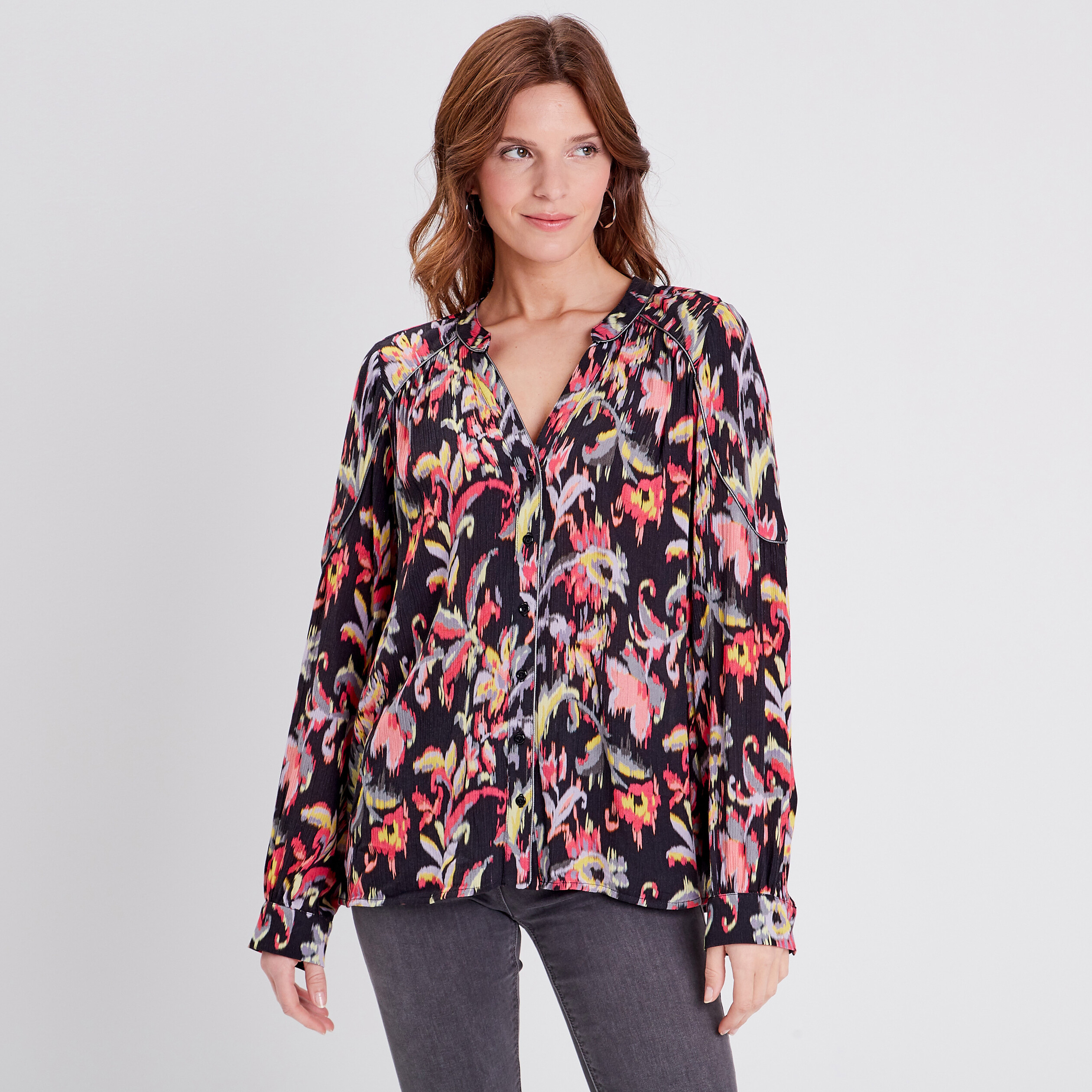 Haut breal taille 4 : Achat occasion | Blouses manches 3/4 (femme) Patrice Breal Rouge Bon état