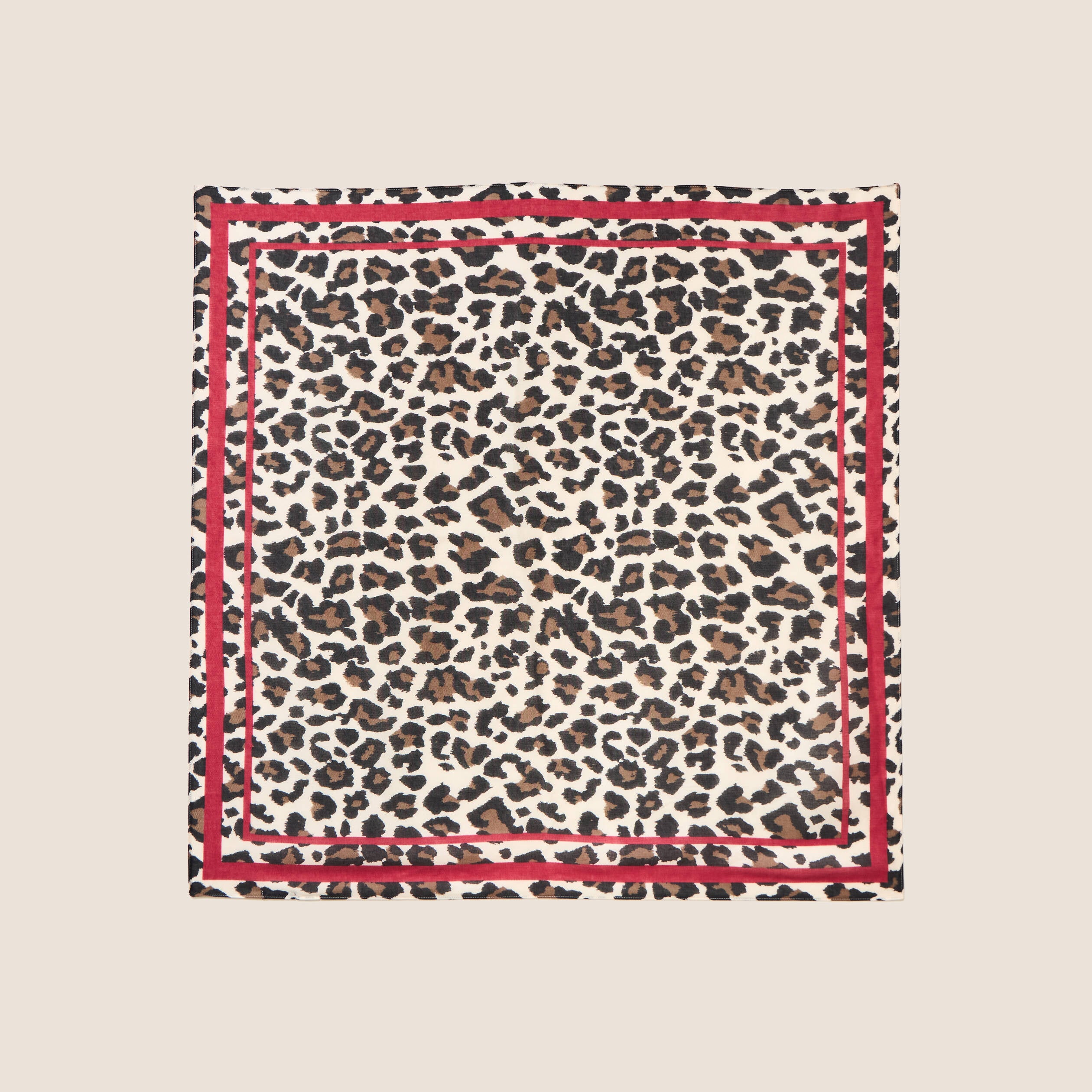 Foulard satin&eacute; multicolore femme