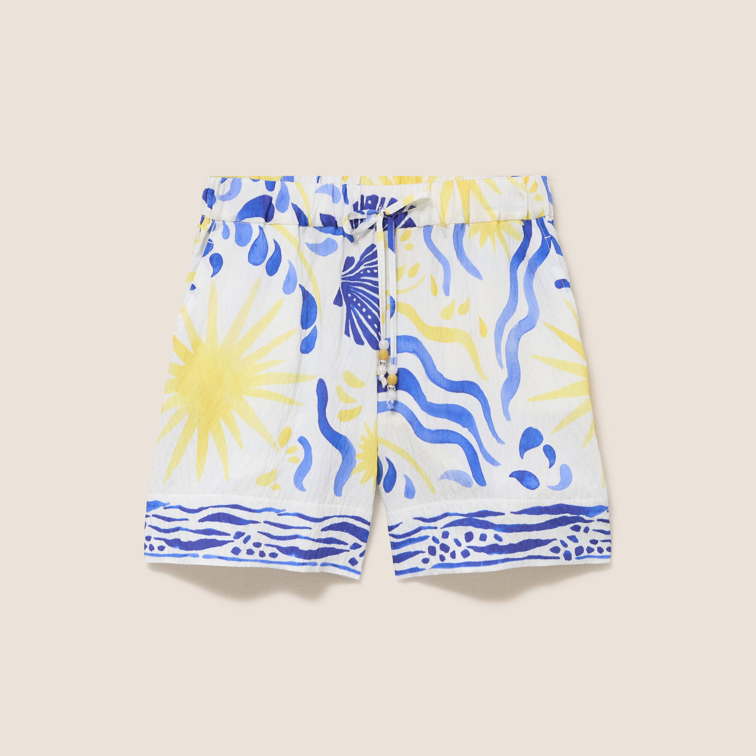 Short bleu femme