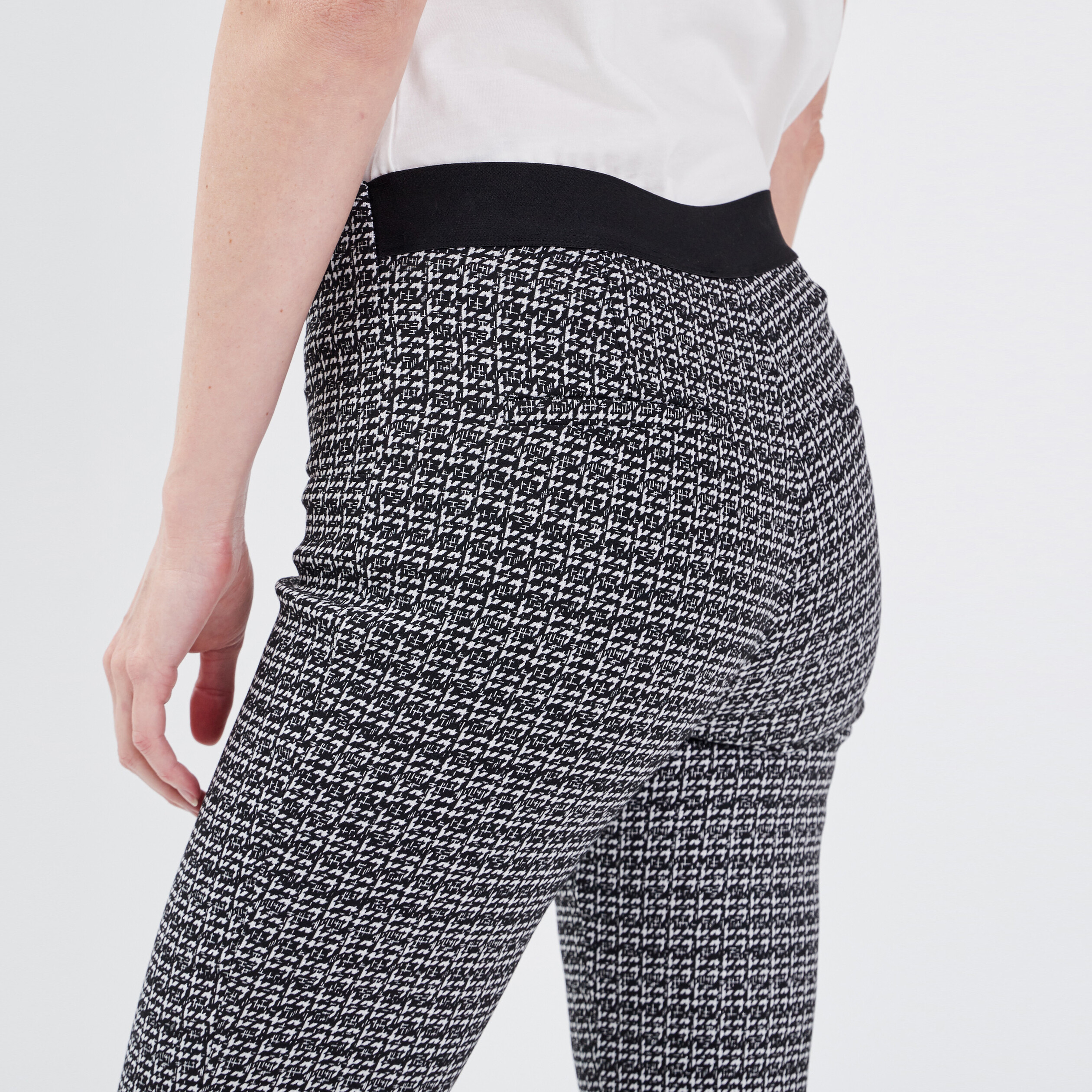 Pantalon tregging noir femme Breal