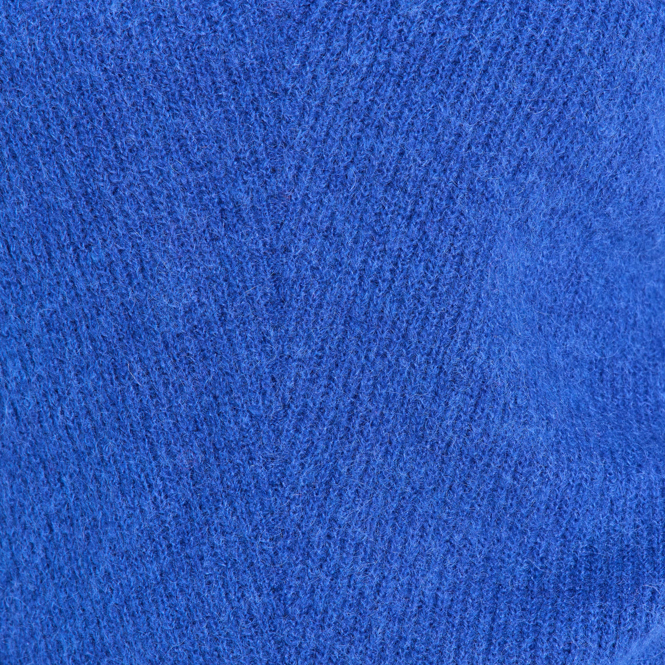 Pull col v bleu electrique femme