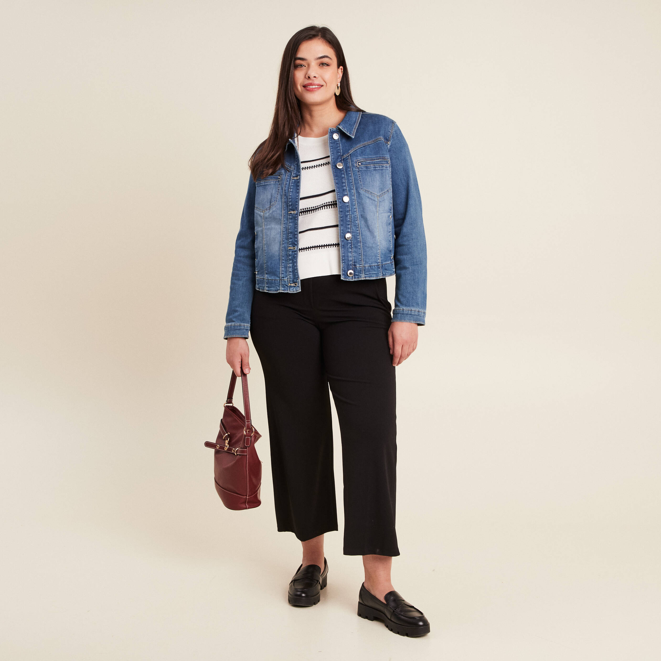 Pull manches longues blanc femme