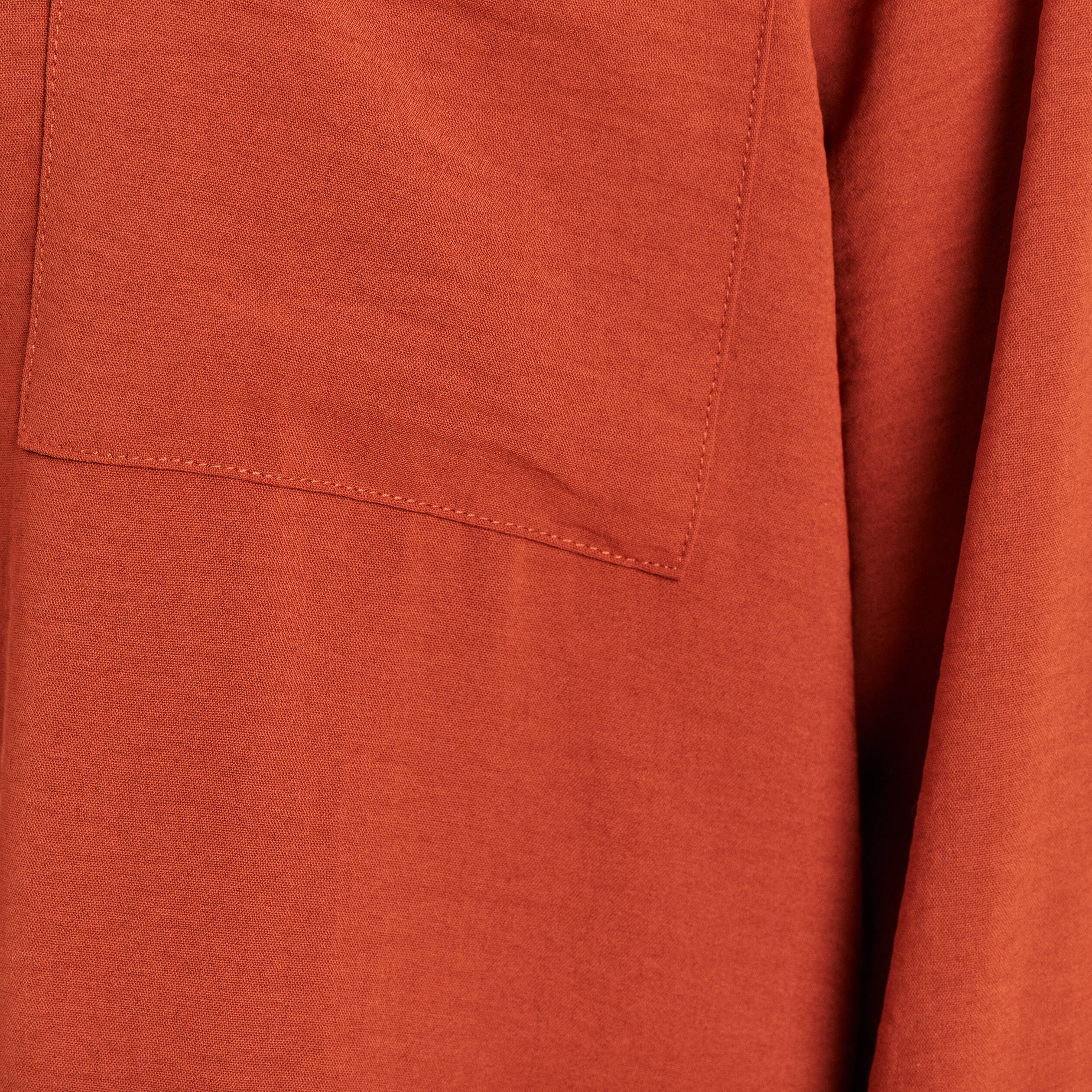 Veste fluide manches longues doubl&eacute;e marron fonc&eacute; femme