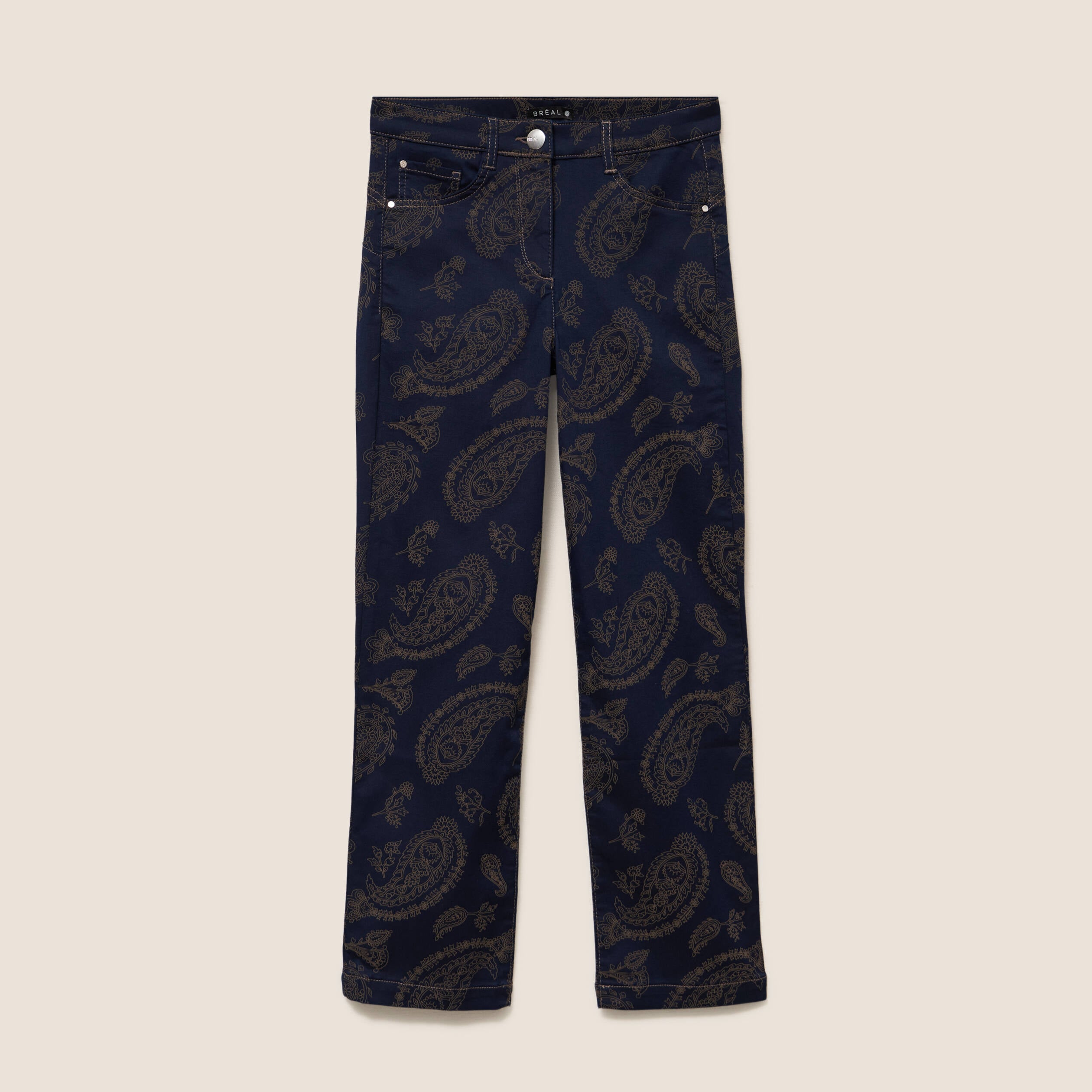 Pantalon magique Le L&eacute;ger coupe droite beige femme