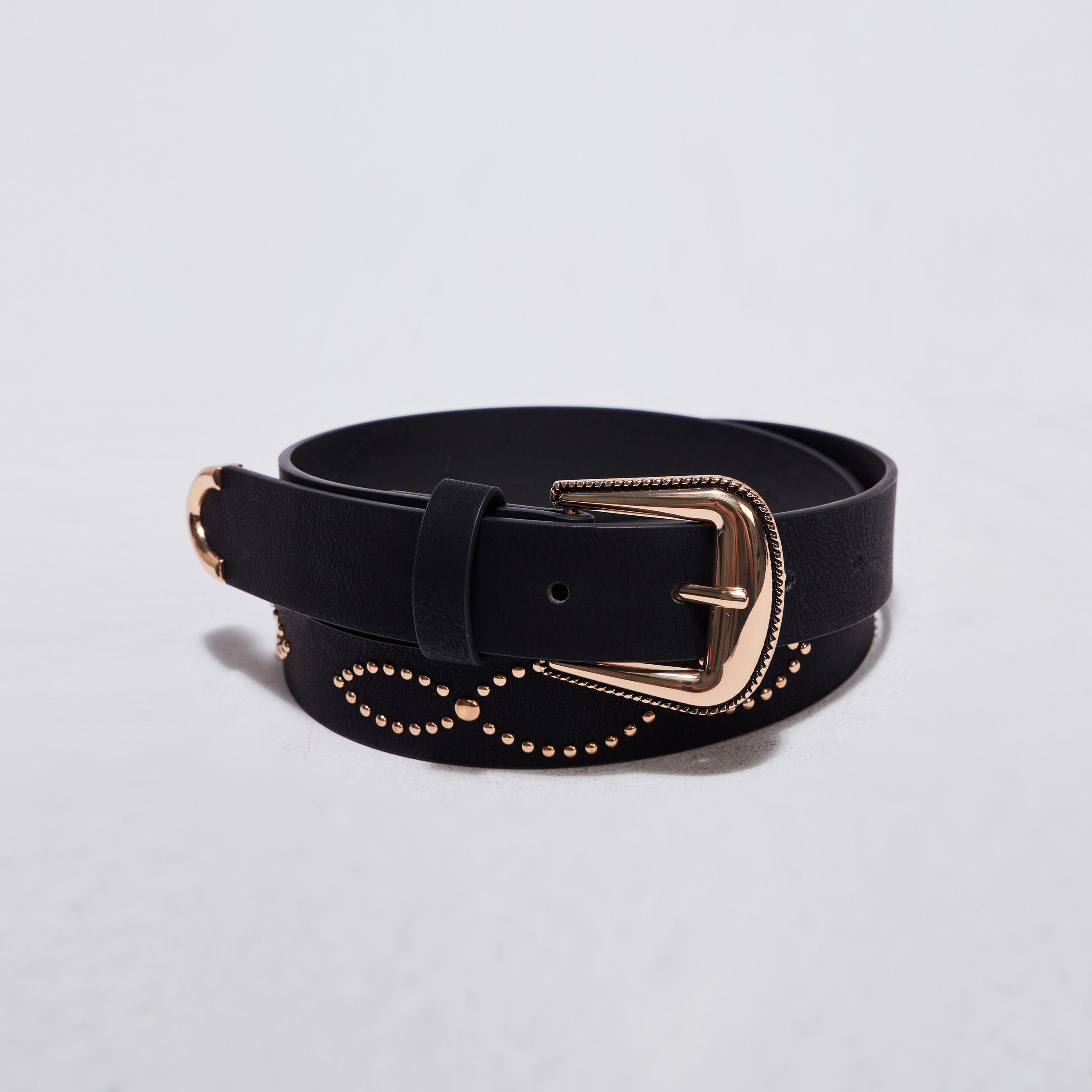 Ceinture clout e noir femme Br al