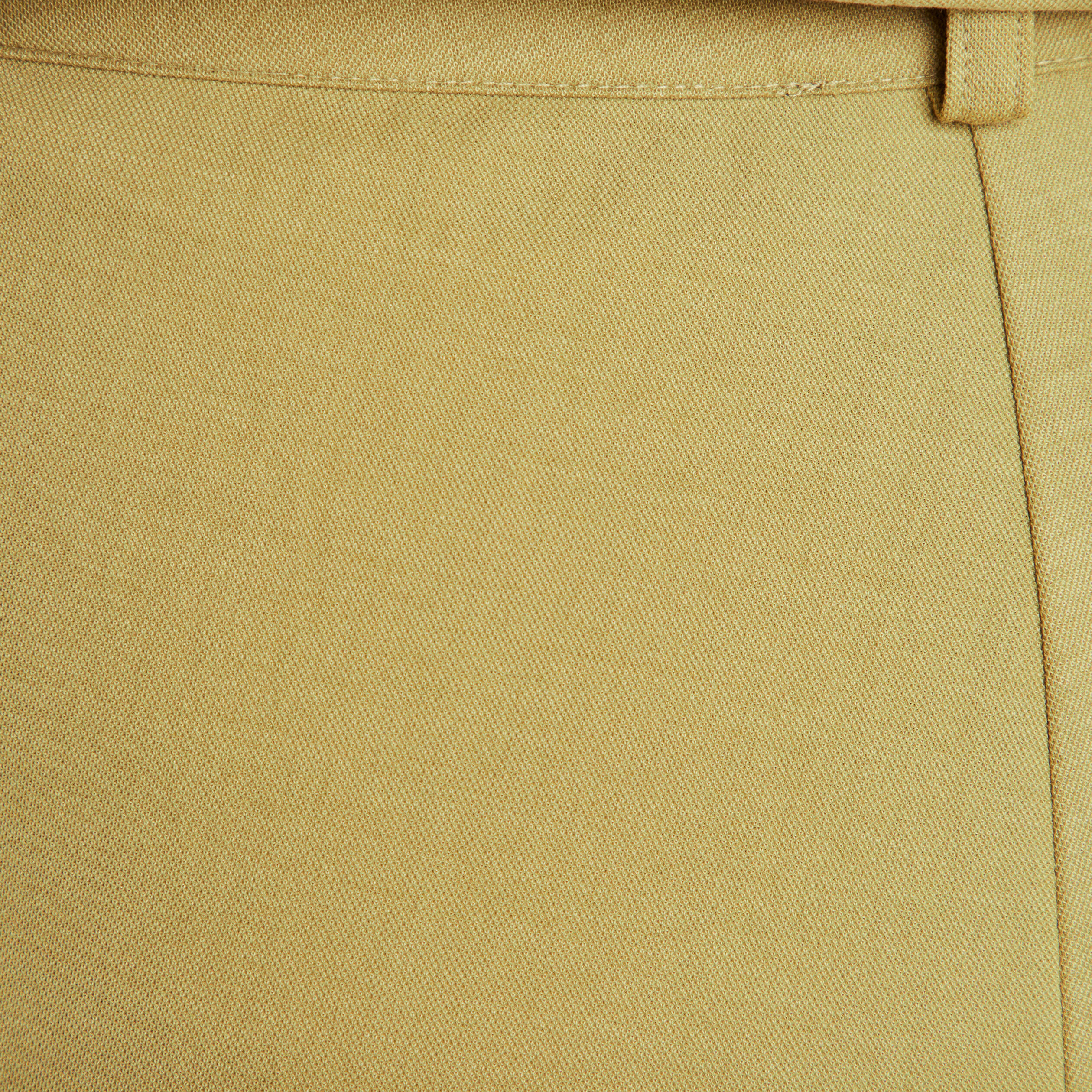 Pantalon fluide taille haute vert olive femme