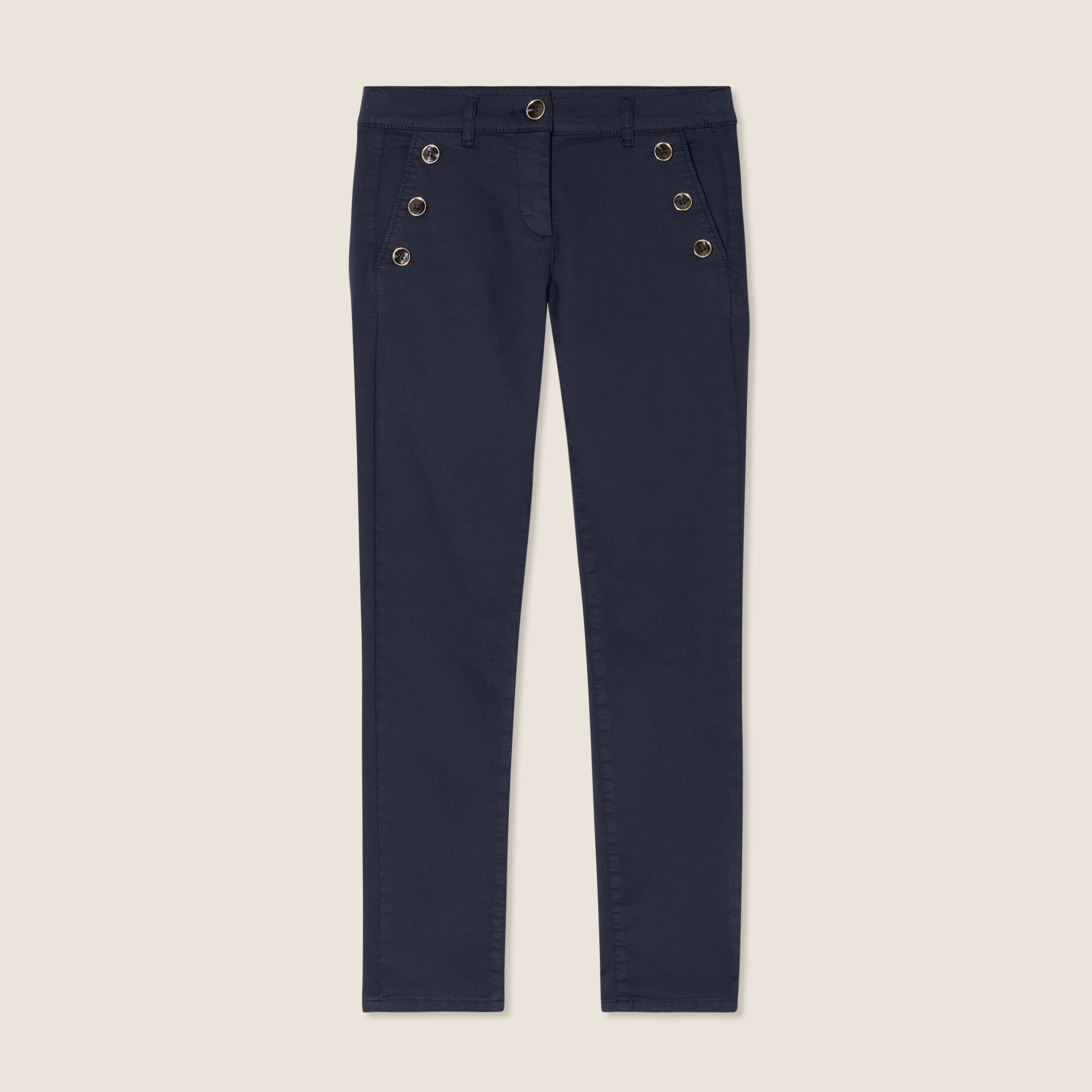 Pantalon magique Le L&eacute;ger coupe ajust&eacute;e bleu marine femme
