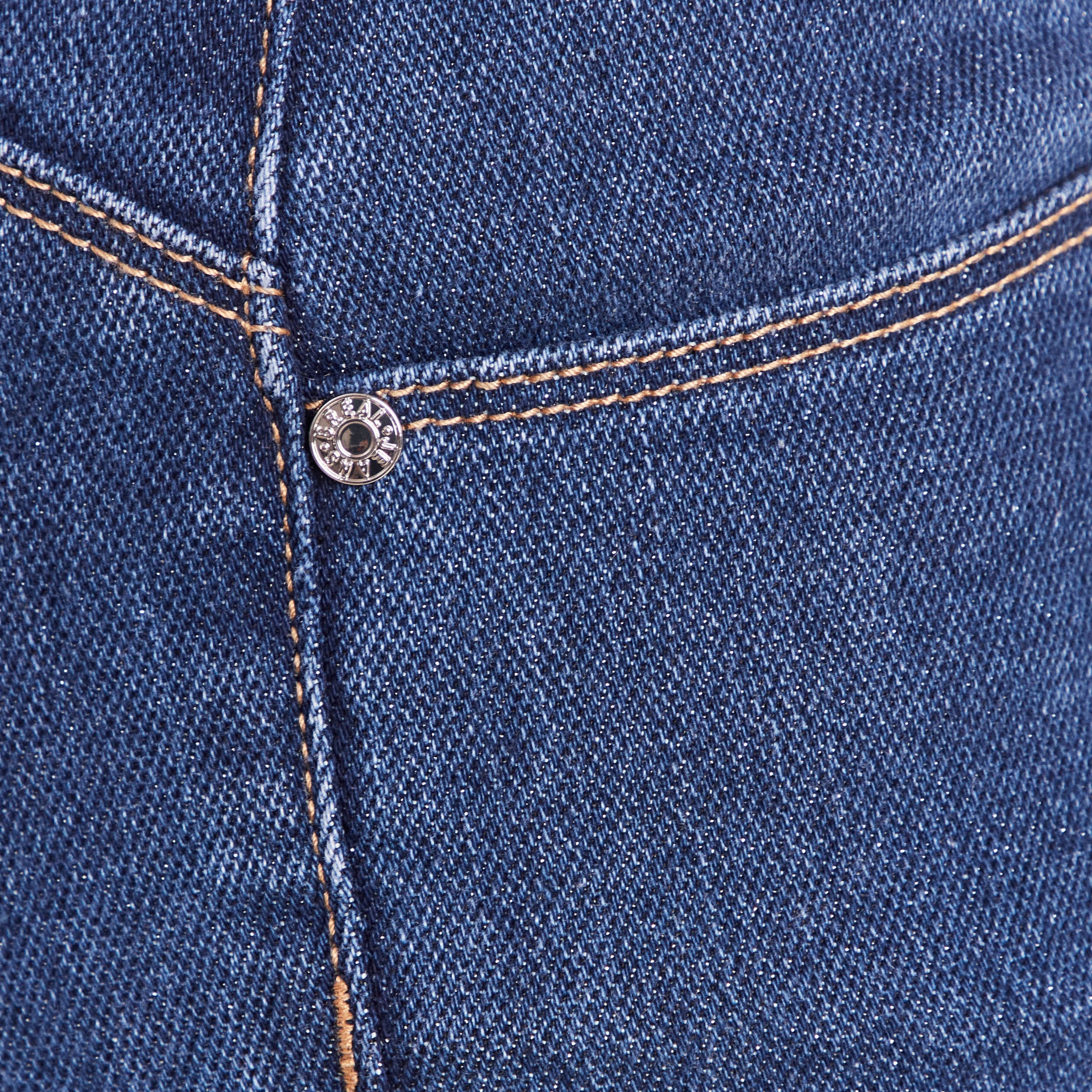 Jean coupe bootcut taille bascul&eacute;e denim stone femme