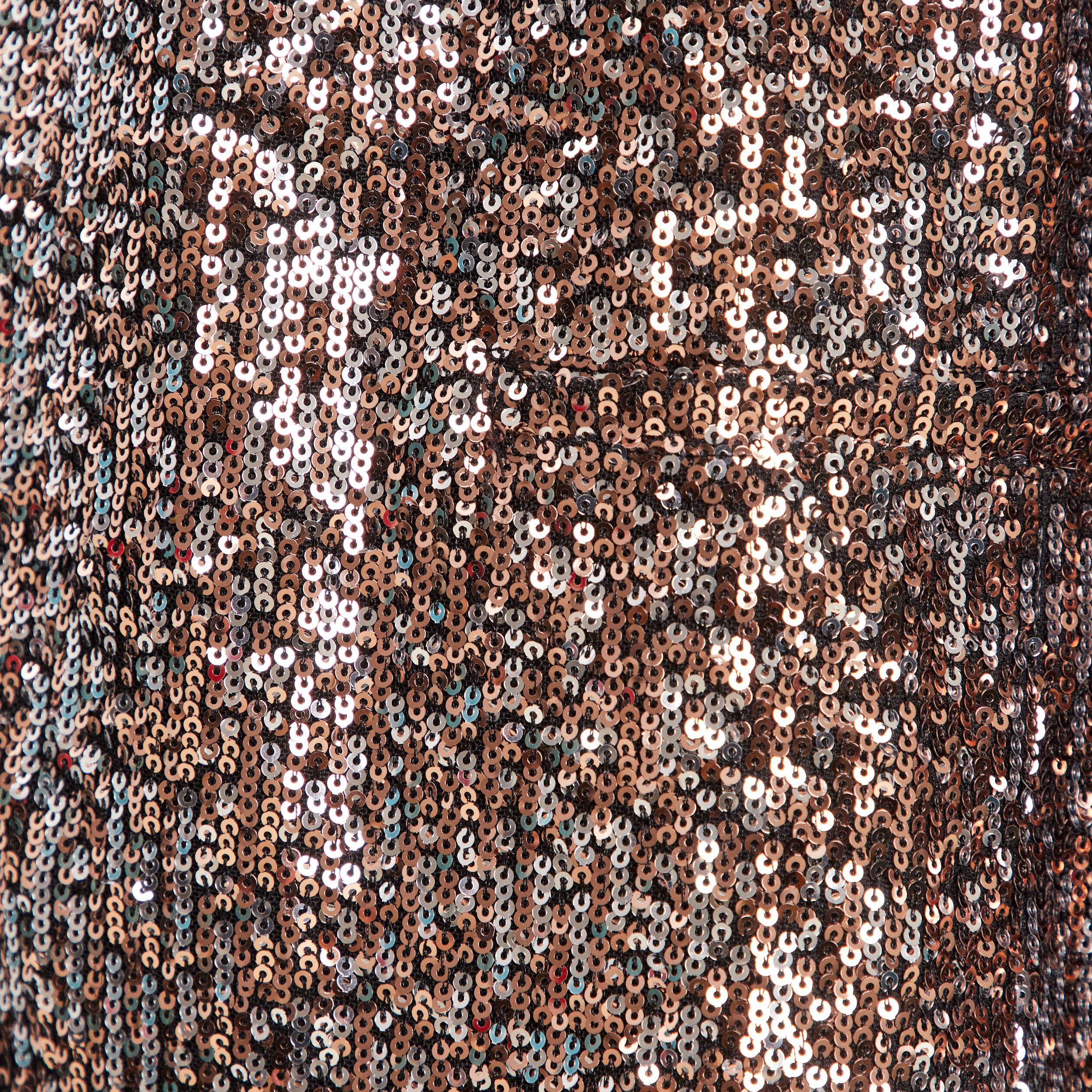 Veste col châle avec sequins couleur cuivre femme