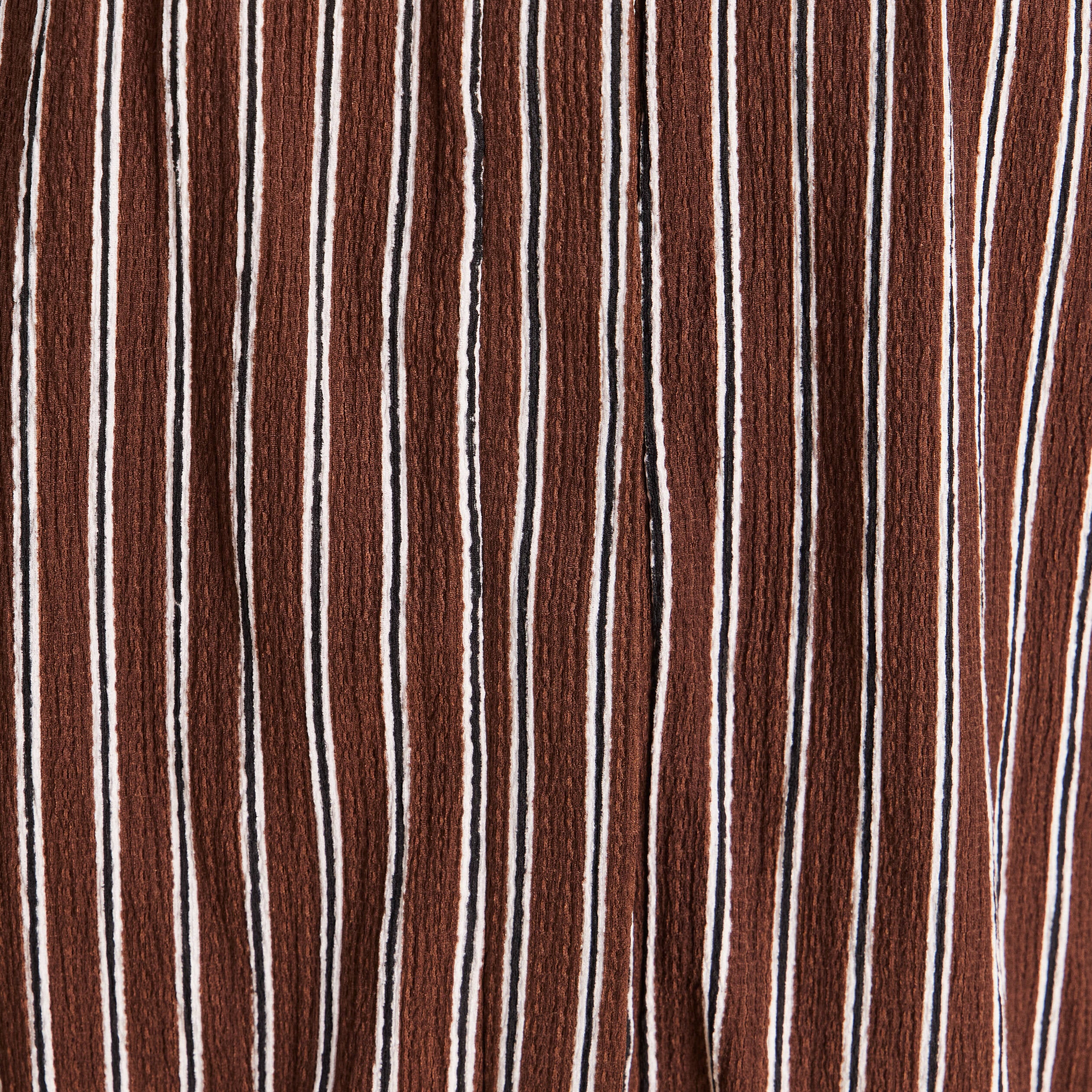 Blouse droite manches longues marron femme