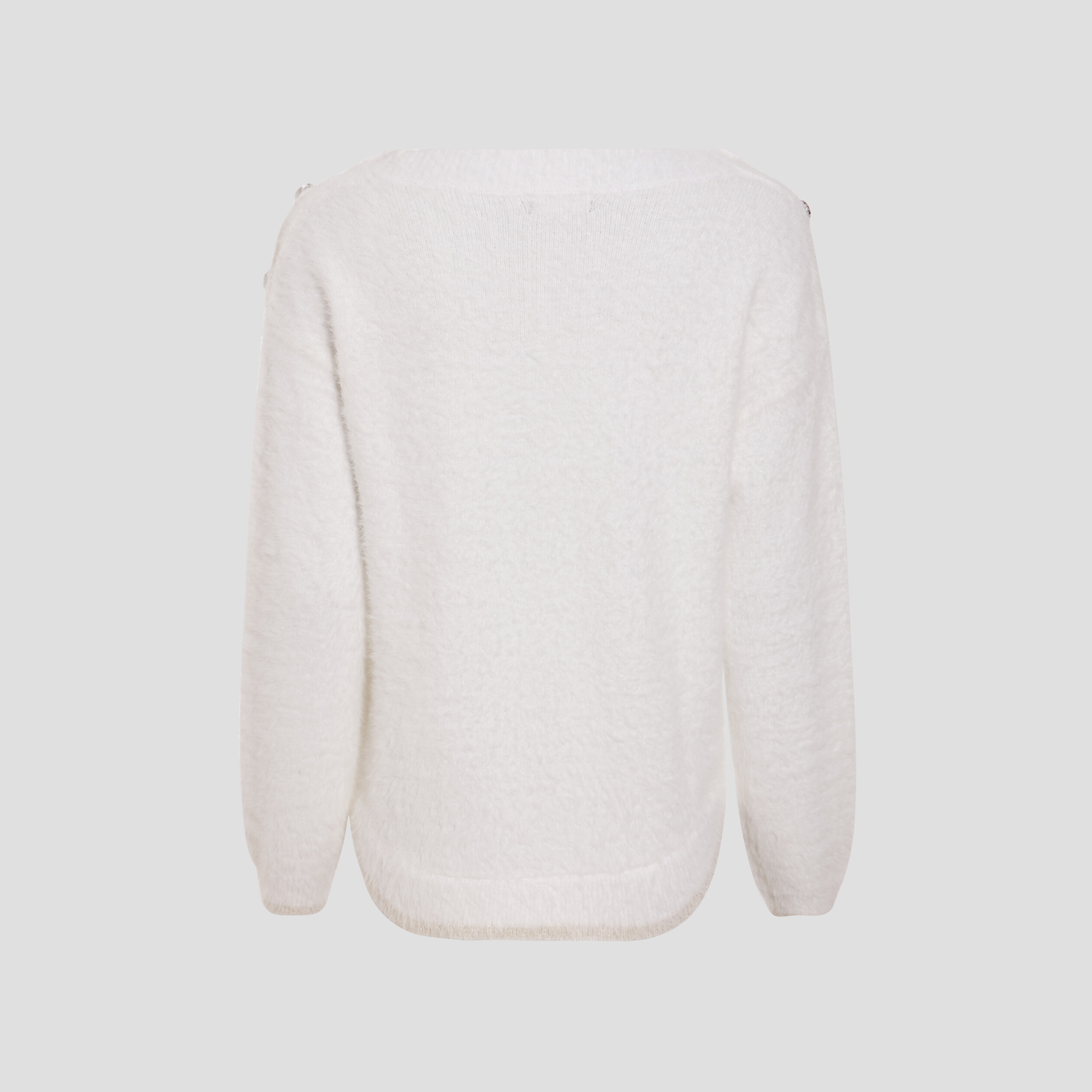 Pull manches longues ecru femme