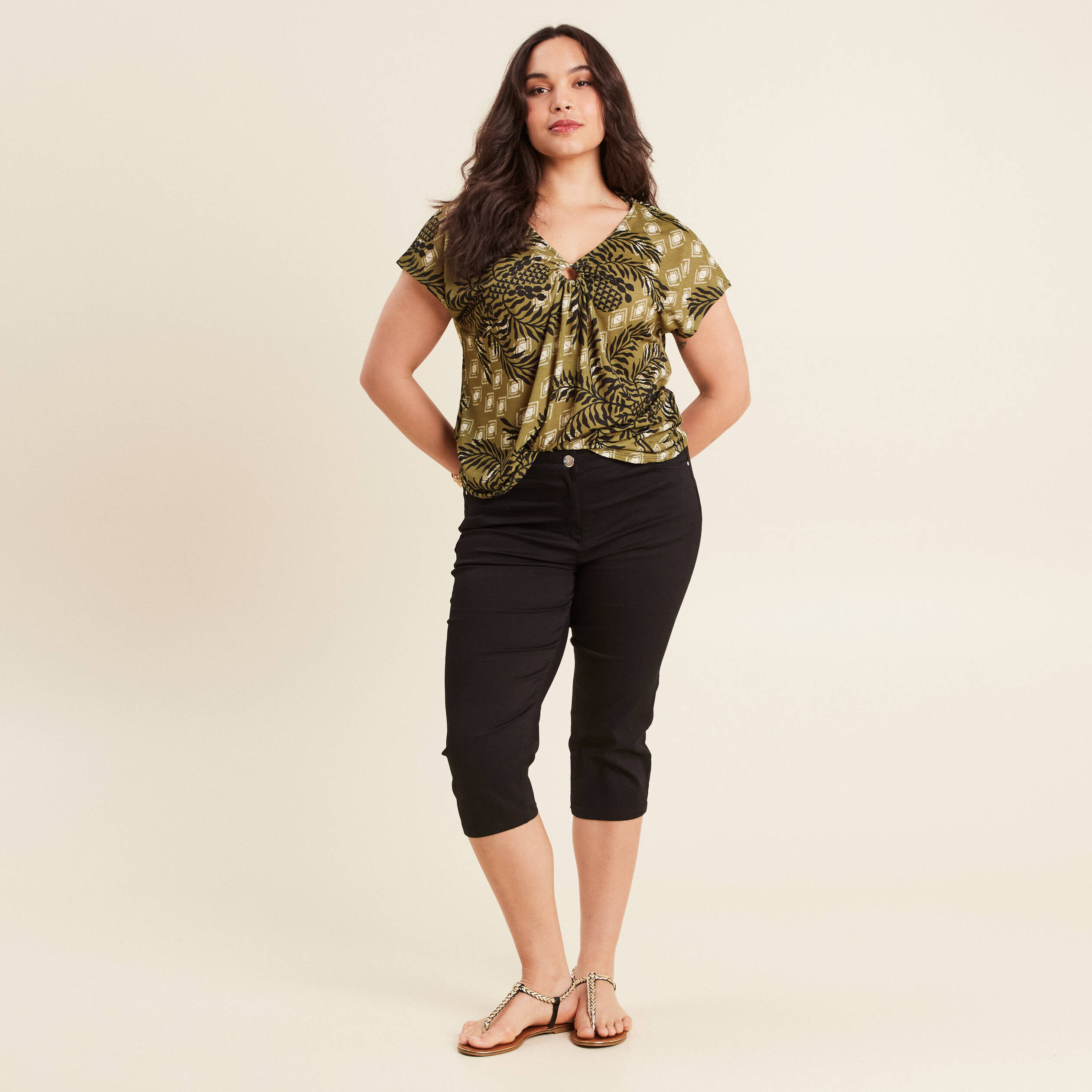 t shirt manches courtes vert femme T-shirt manches courtes vert femme
