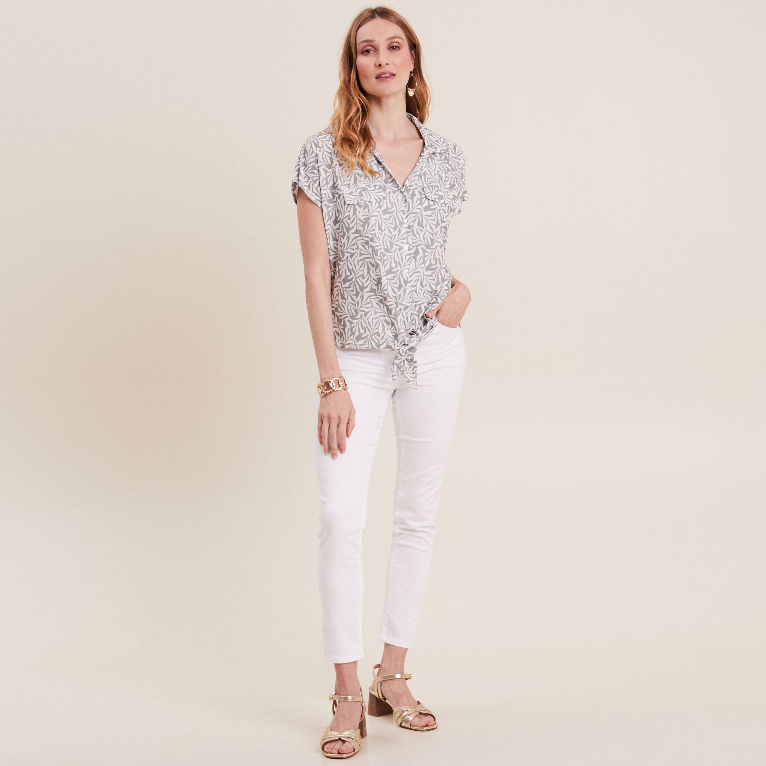 t shirt manches courtes vert kaki femme T-shirt manches courtes vert kaki femme