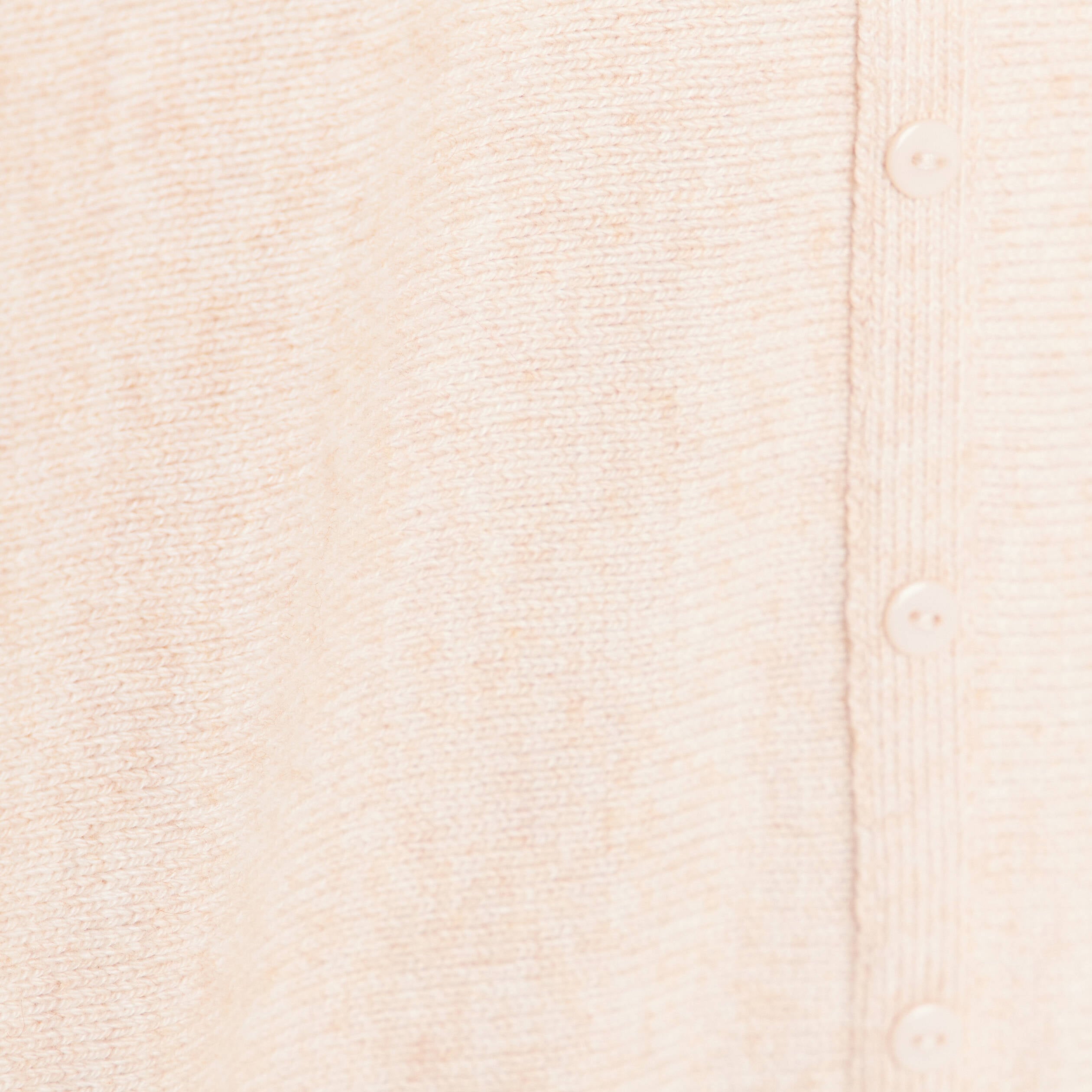 Pull col rond manches longues beige femme
