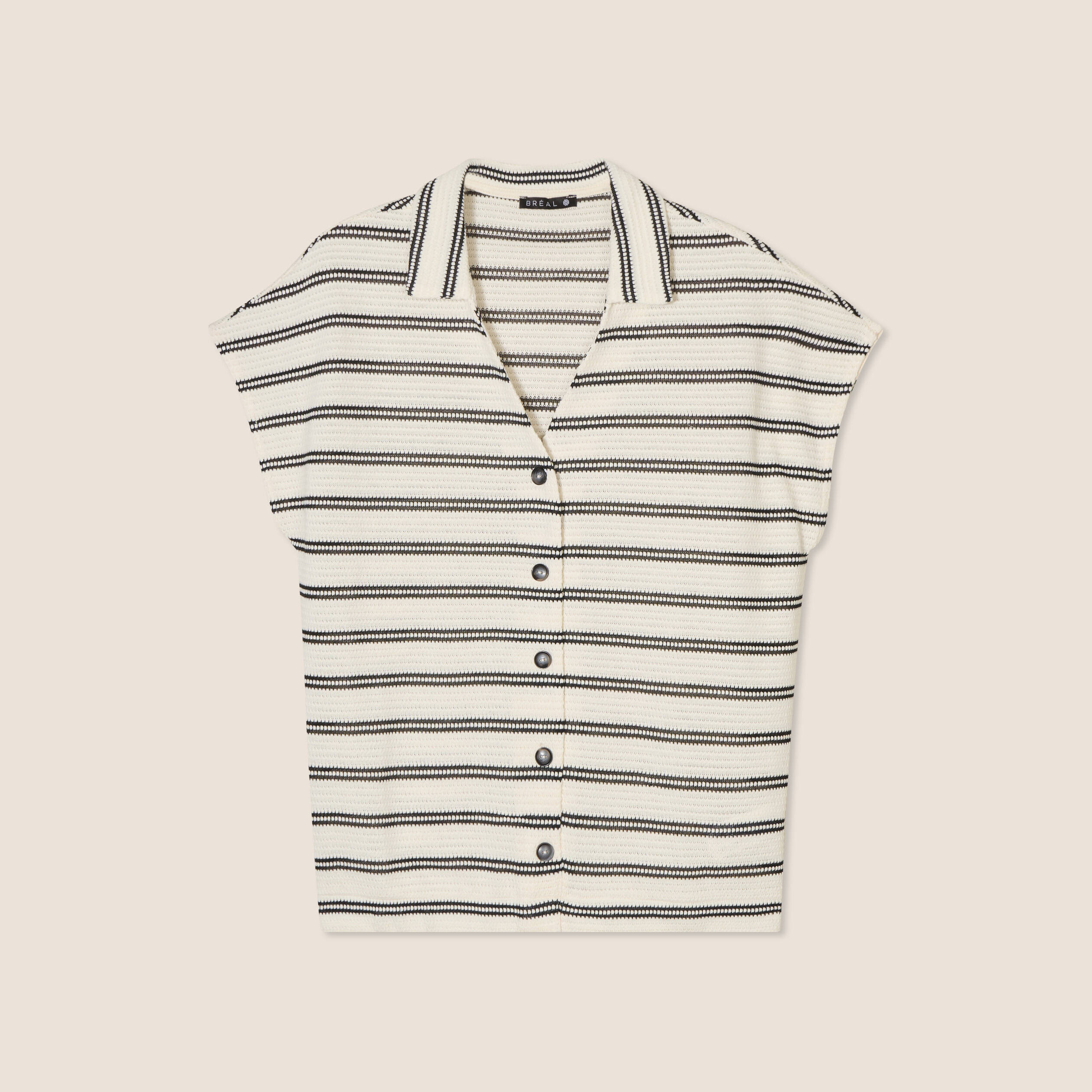Blouse manches courtes blanc femme