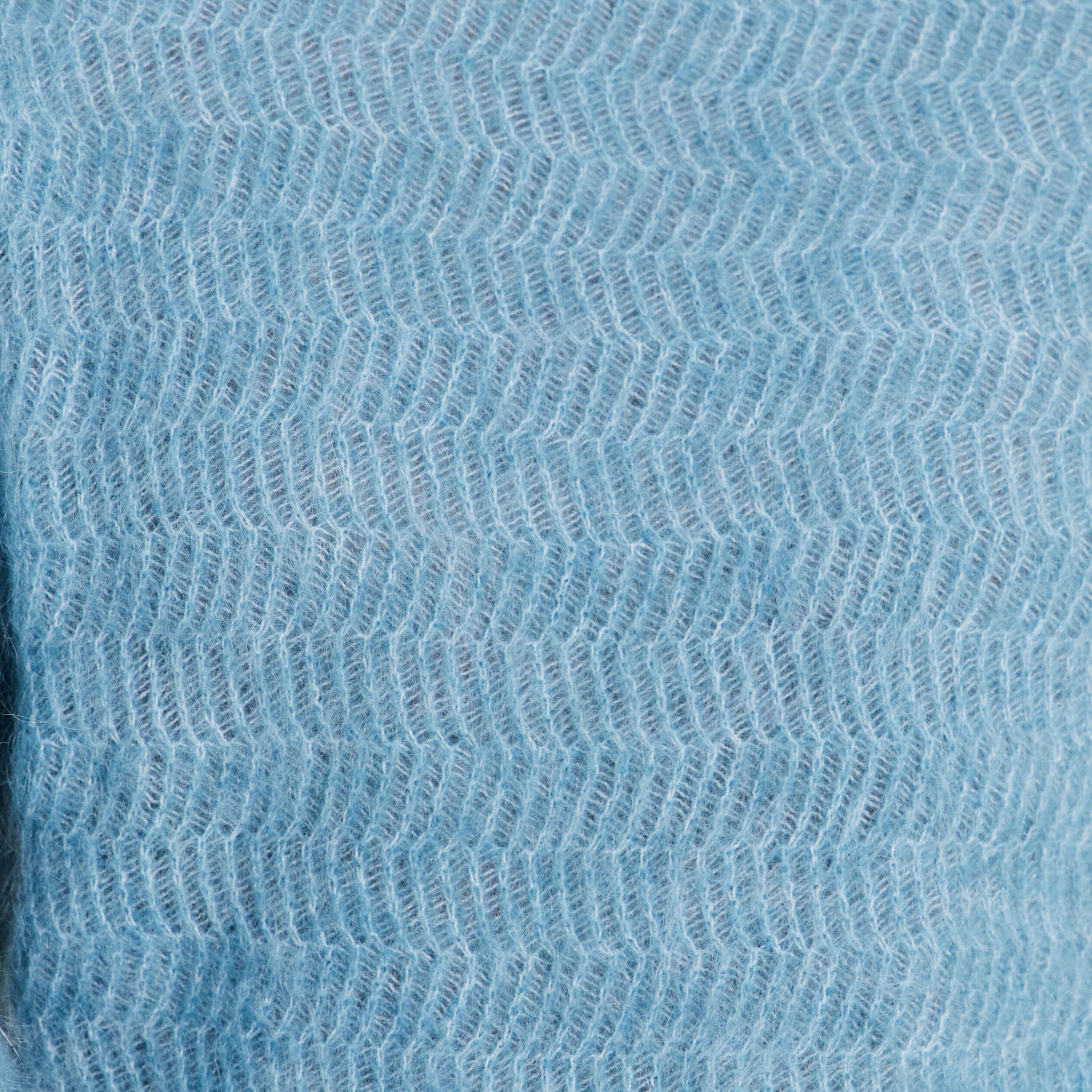 Pull droit col rond manches longues bleu p&eacute;trole femme