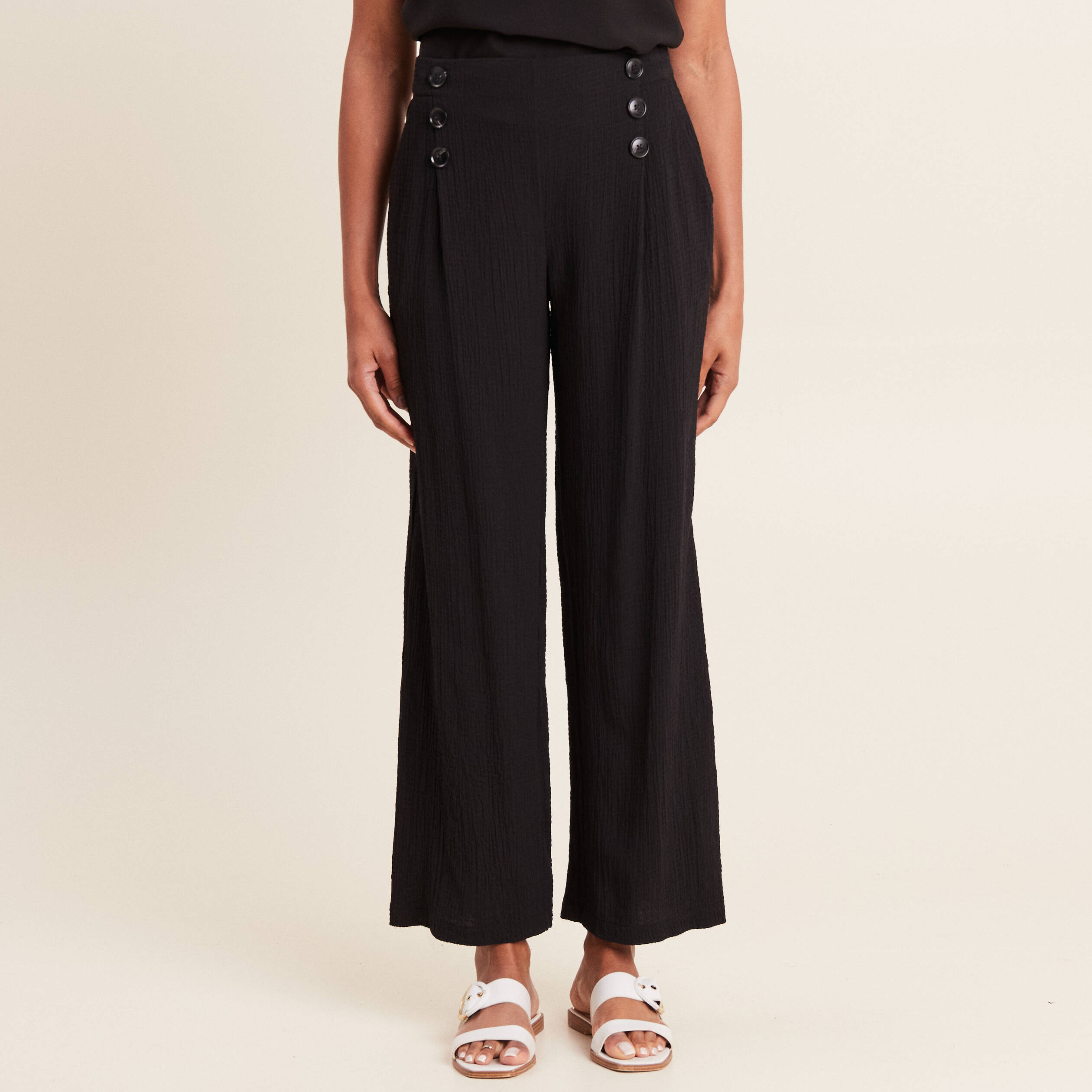 Pantalon flou noir femme | Bréal Pantalon flou noir femme | Bréal