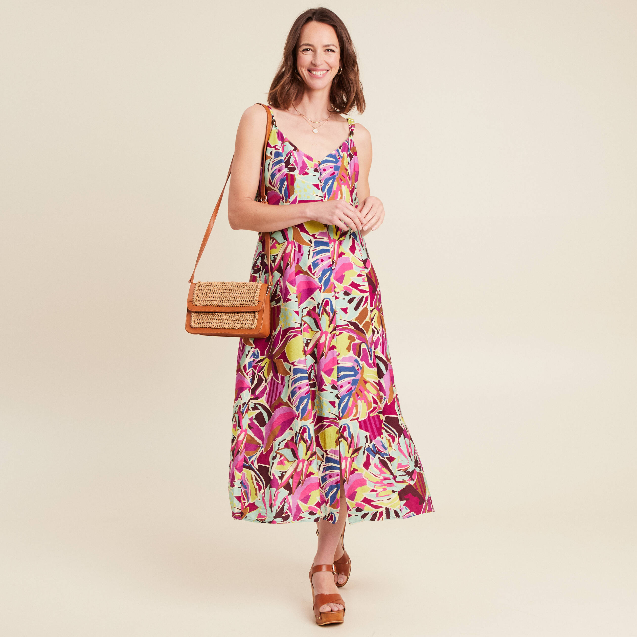 robe evasee crepe col v sans manches mauve femme robe évasée crêpe col v sans manches mauve femme