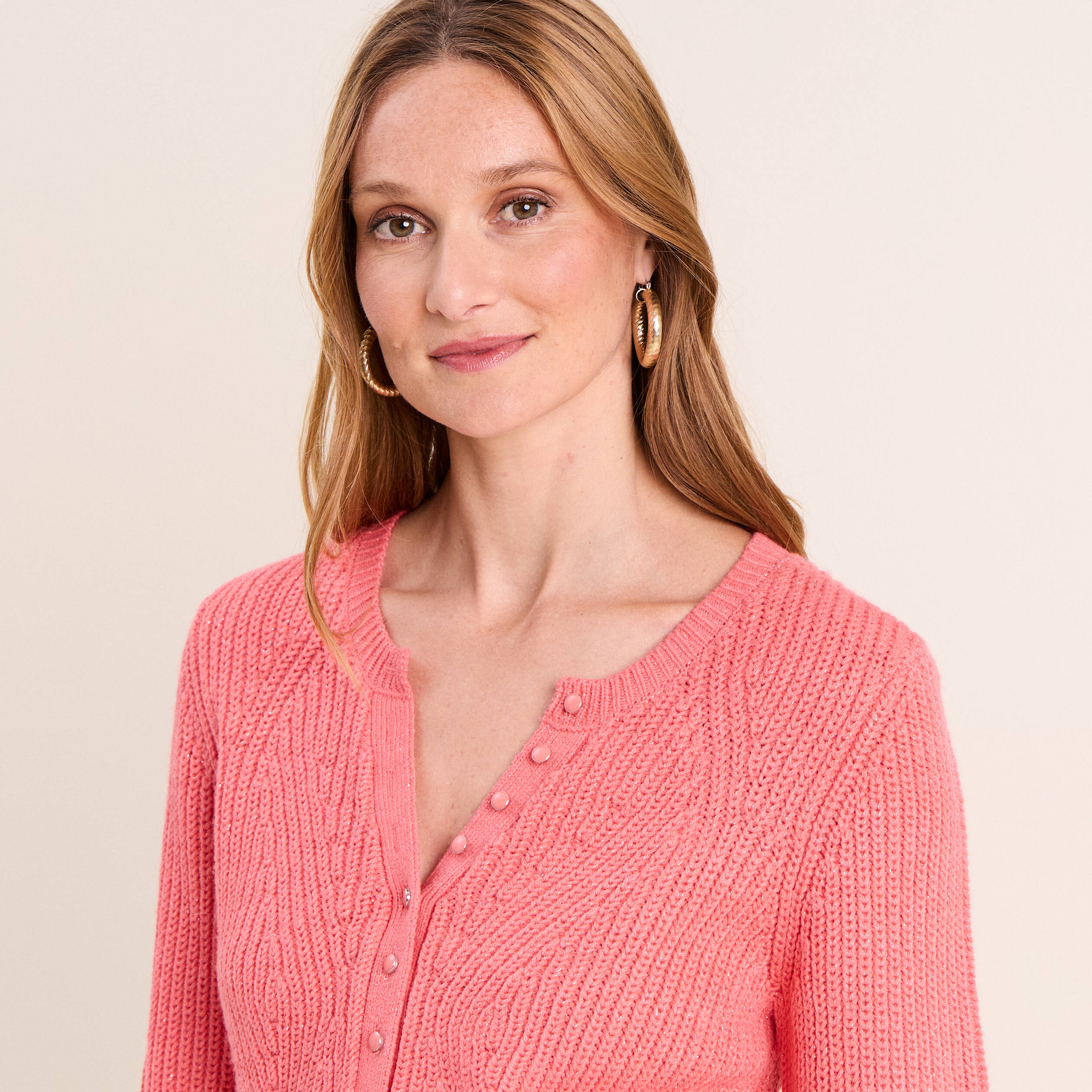 Pull manches longues rose framboise femme