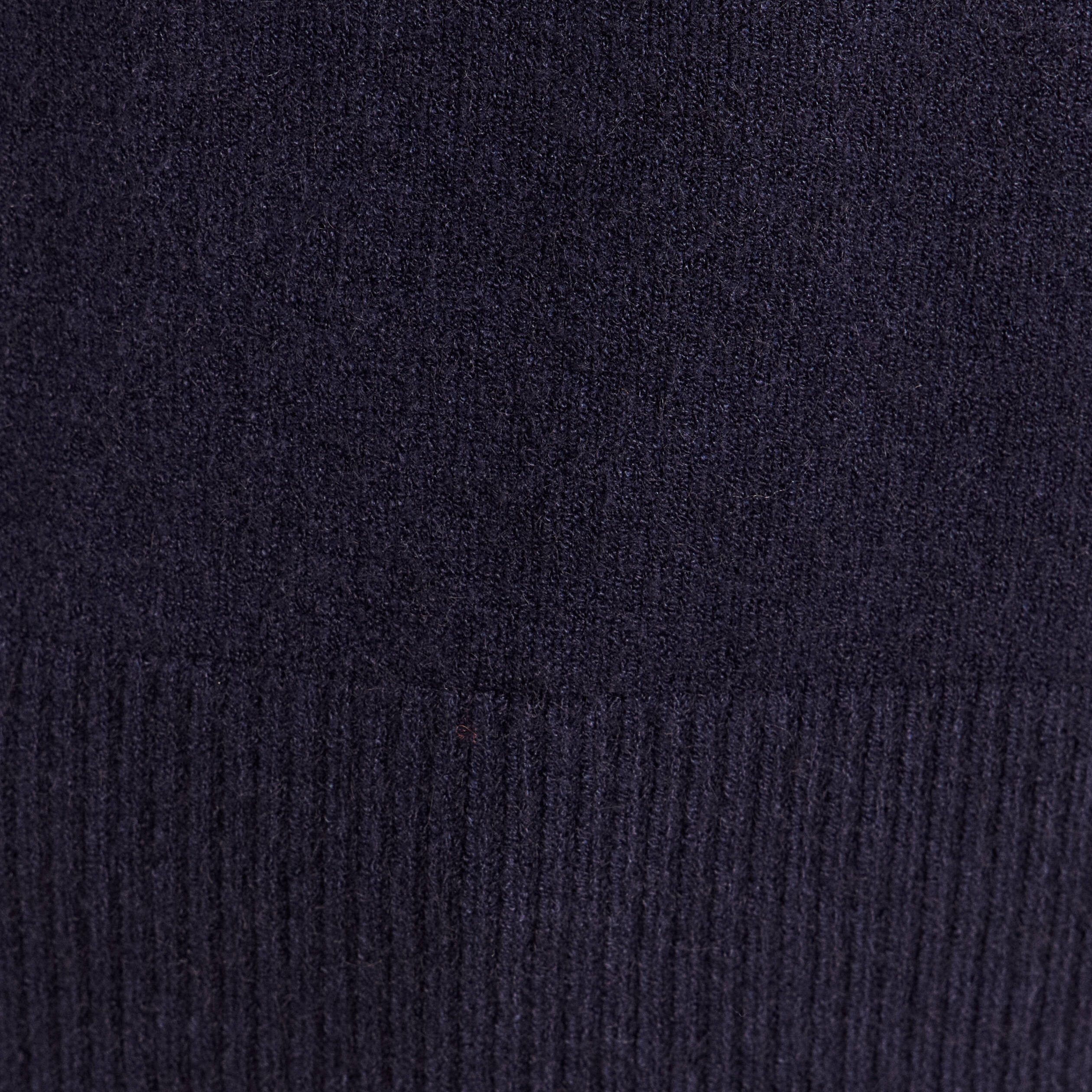 Pull col montant bleu marine femme