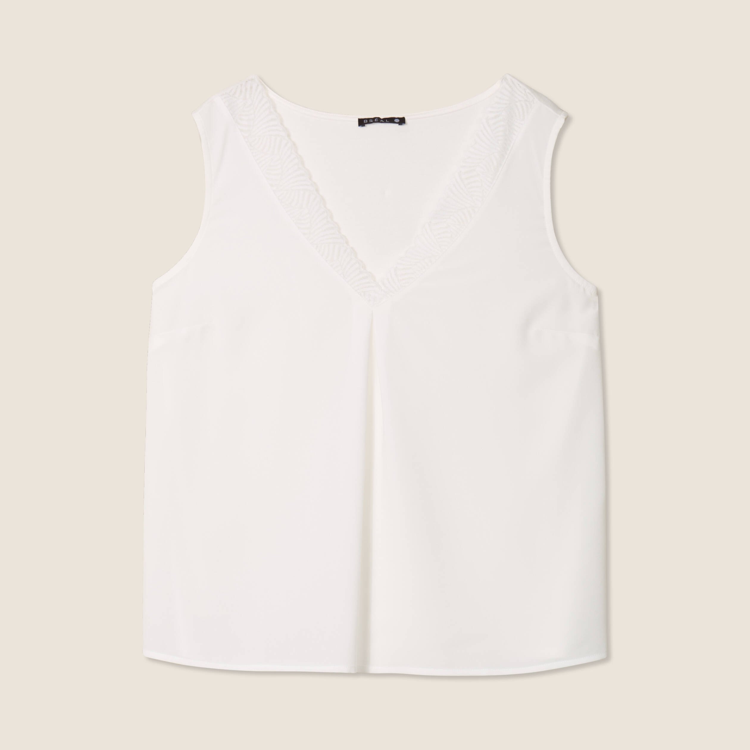 debardeur sans manches ecru femme Débardeur sans manches ecru femme