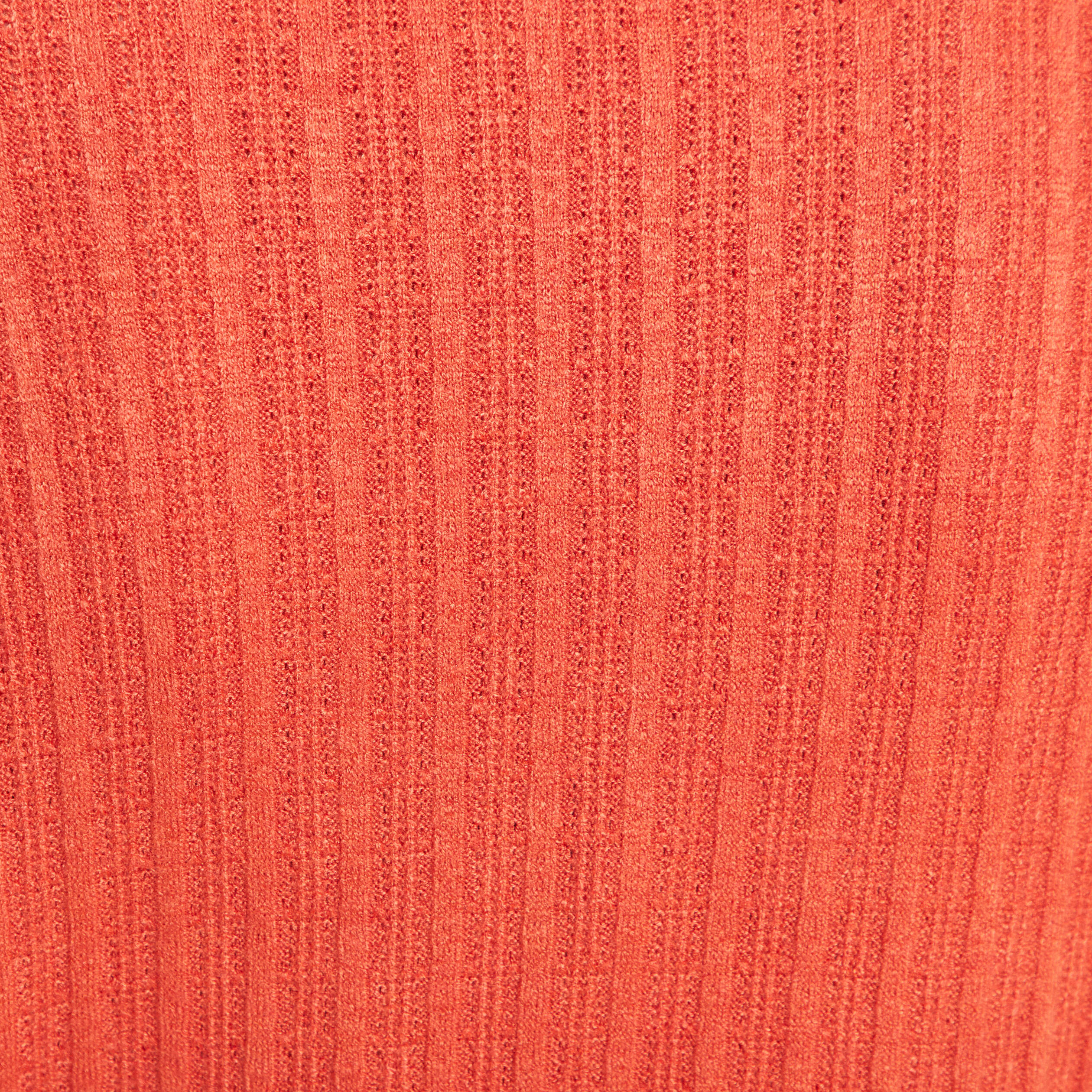 T-shirt col nou&eacute; manches longues rouge fonc&eacute; femme
