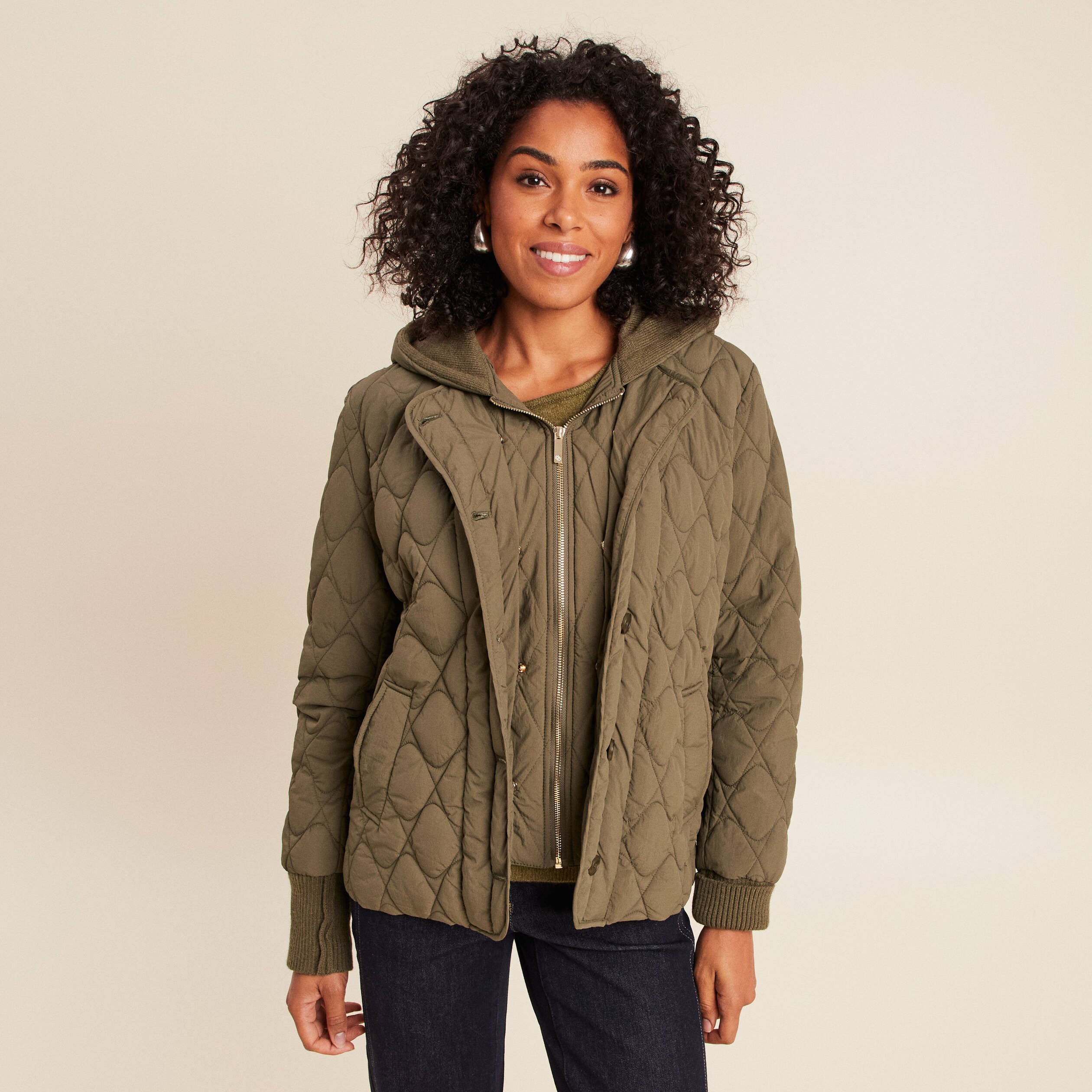 Veste Capuche Bouffante Verte Animal - Taille 10 Femme - Neuf Avec étiquettes