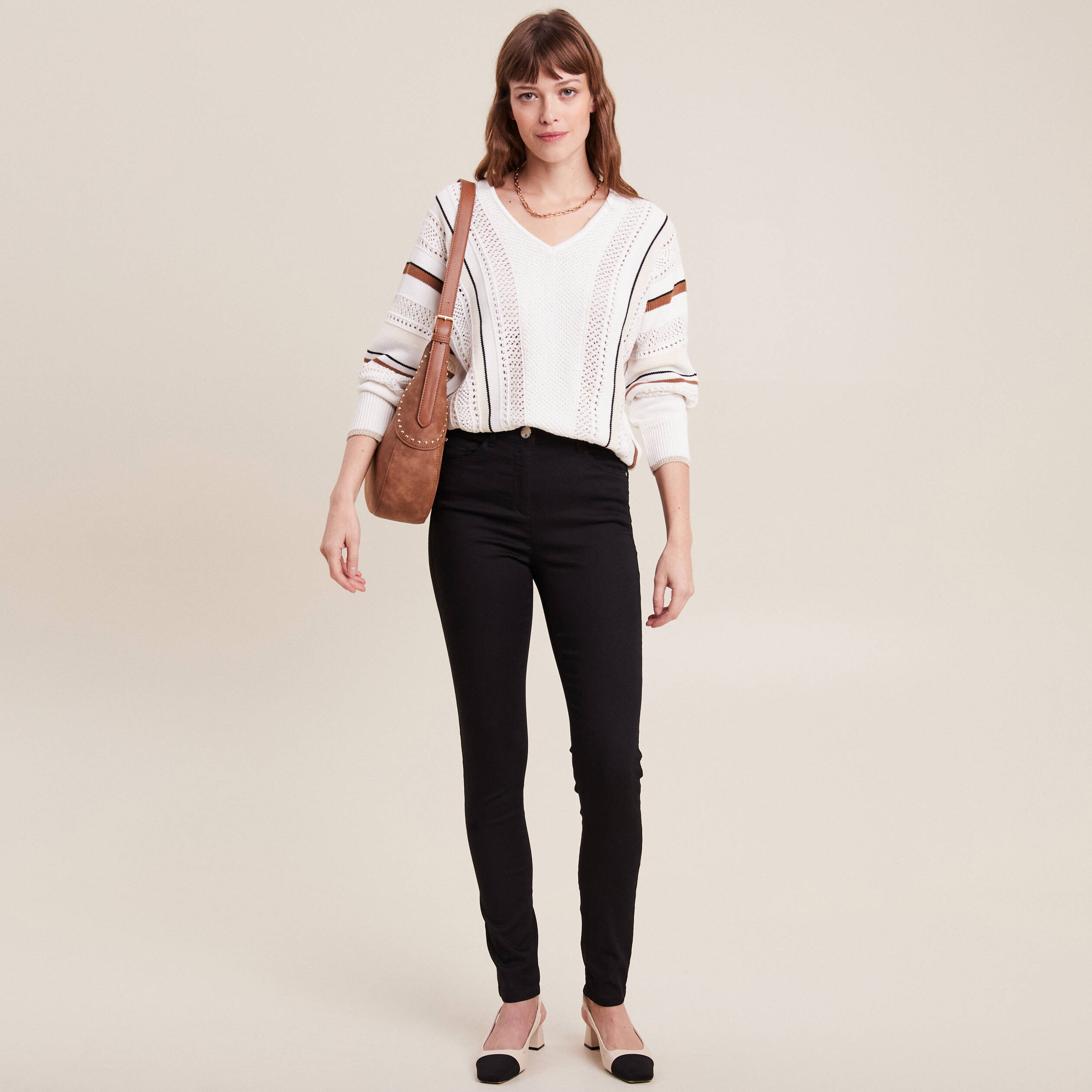 Pantalon magique Le L&eacute;ger coupe ajust&eacute;e noir femme