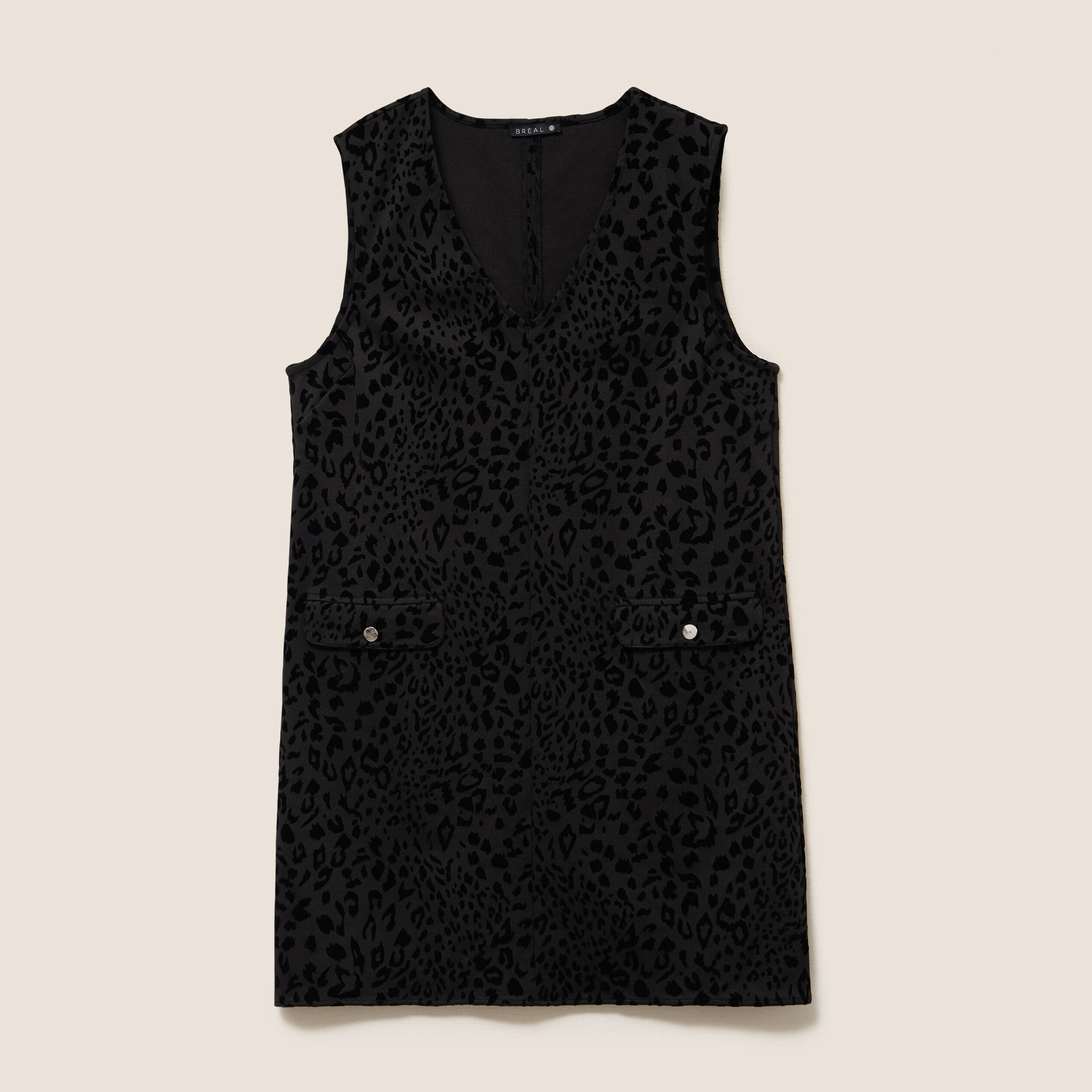 Robe chasuble noir femme