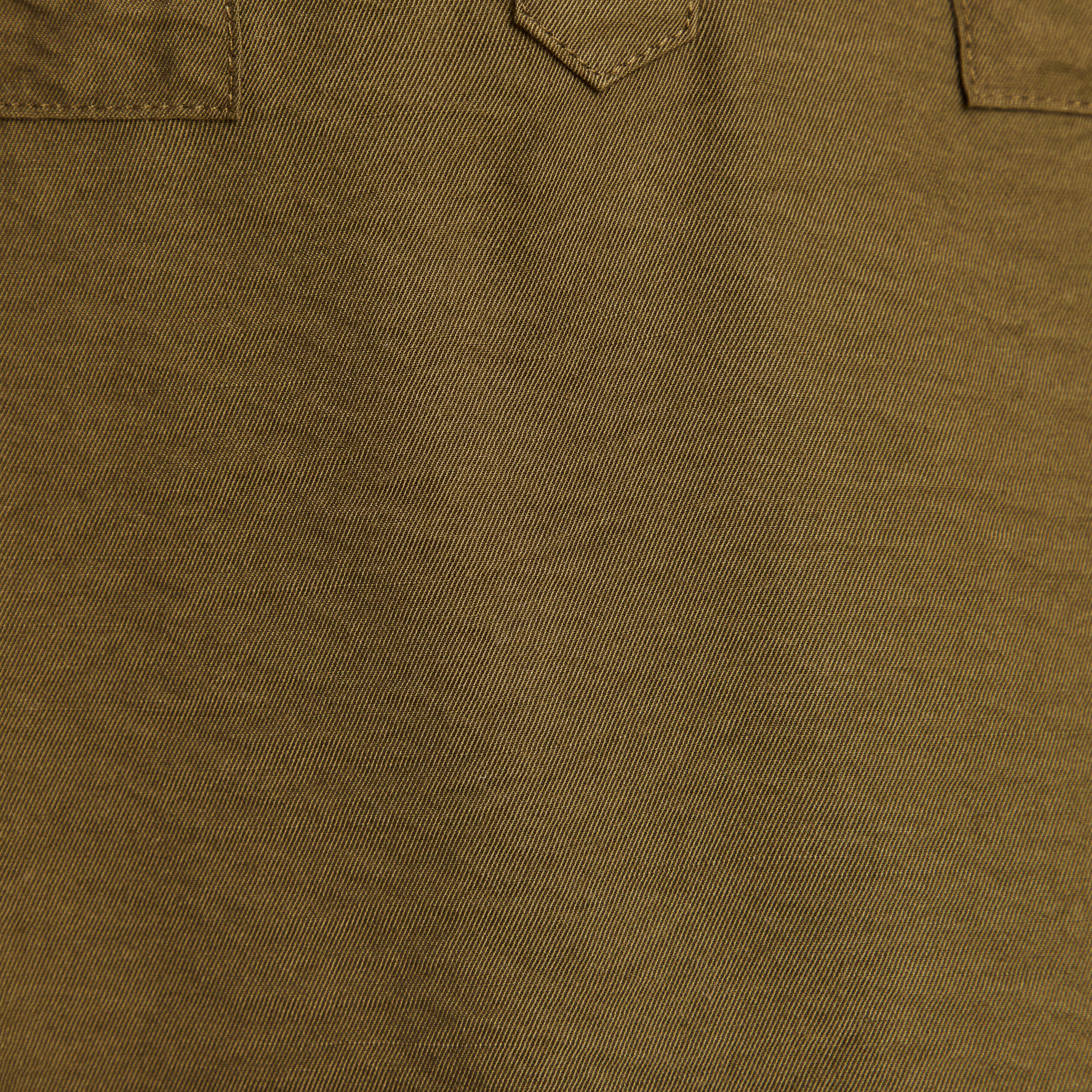 Blouse manches longues vert olive femme