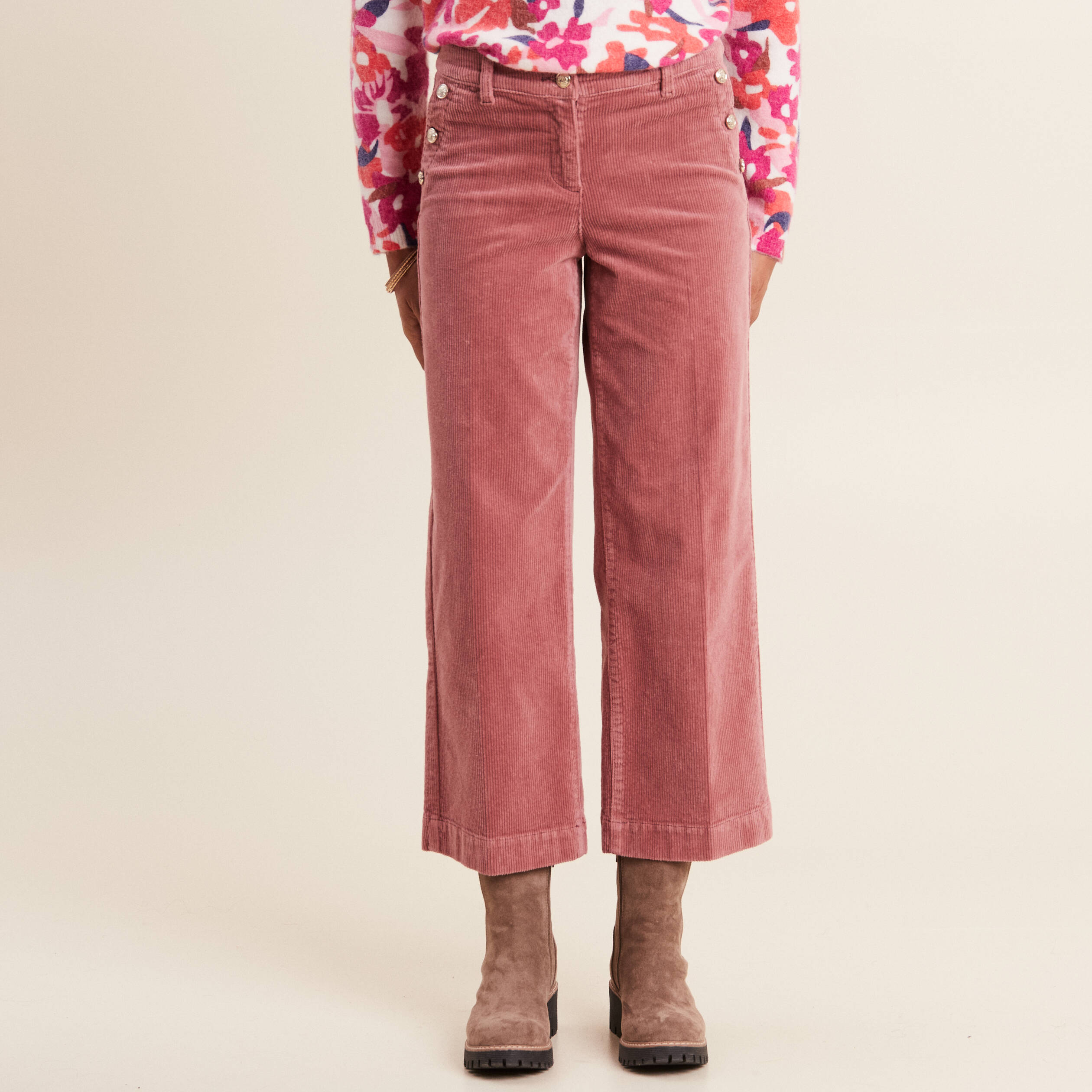 BSB Pantalon en velours côtelé
