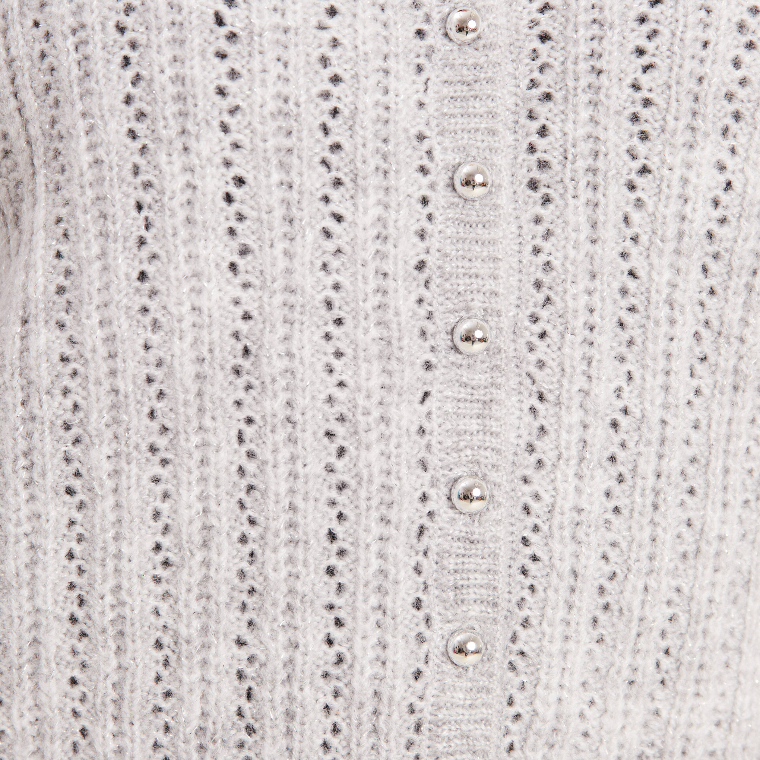 Gilet manches longues 2-en-1 gris clair femme