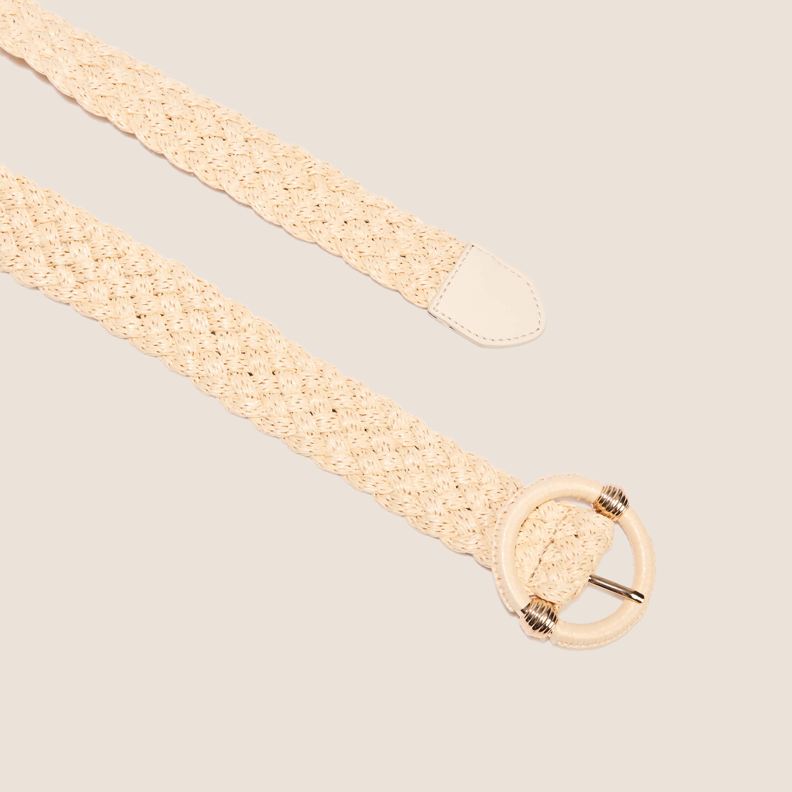 ceinture tressee ivoire femme Ceinture tressée ivoire femme