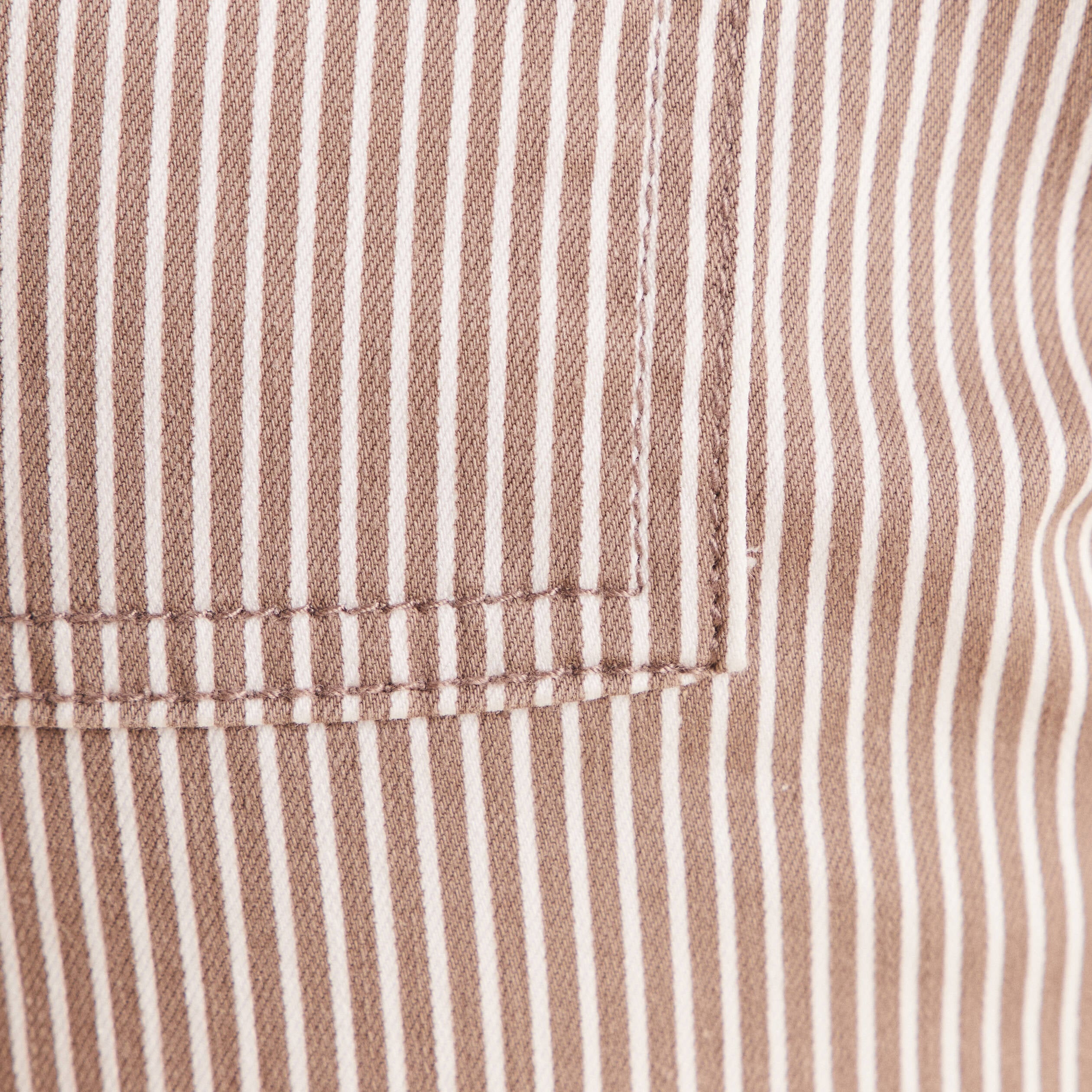 Pantalon coupe mom 7/8&egrave;me marron femme