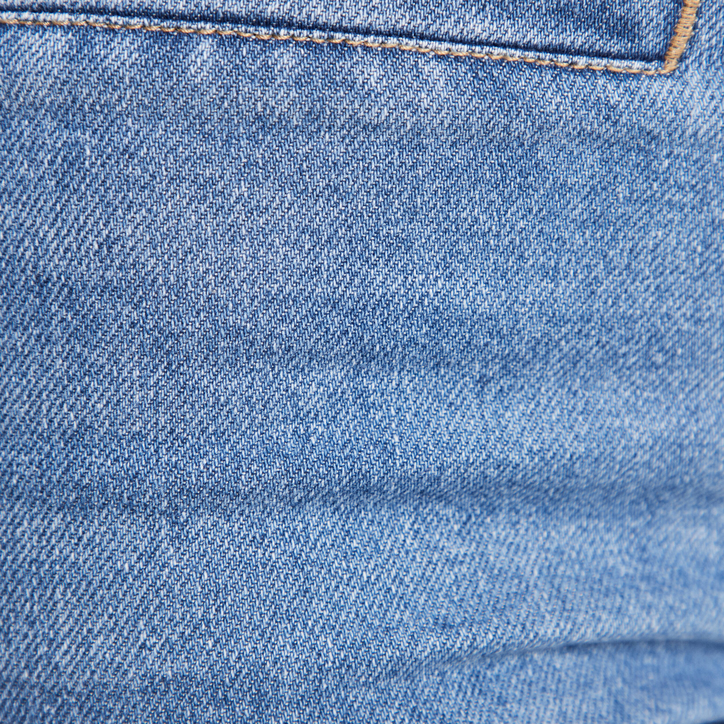 Jean large ceinturé denim double stone femme