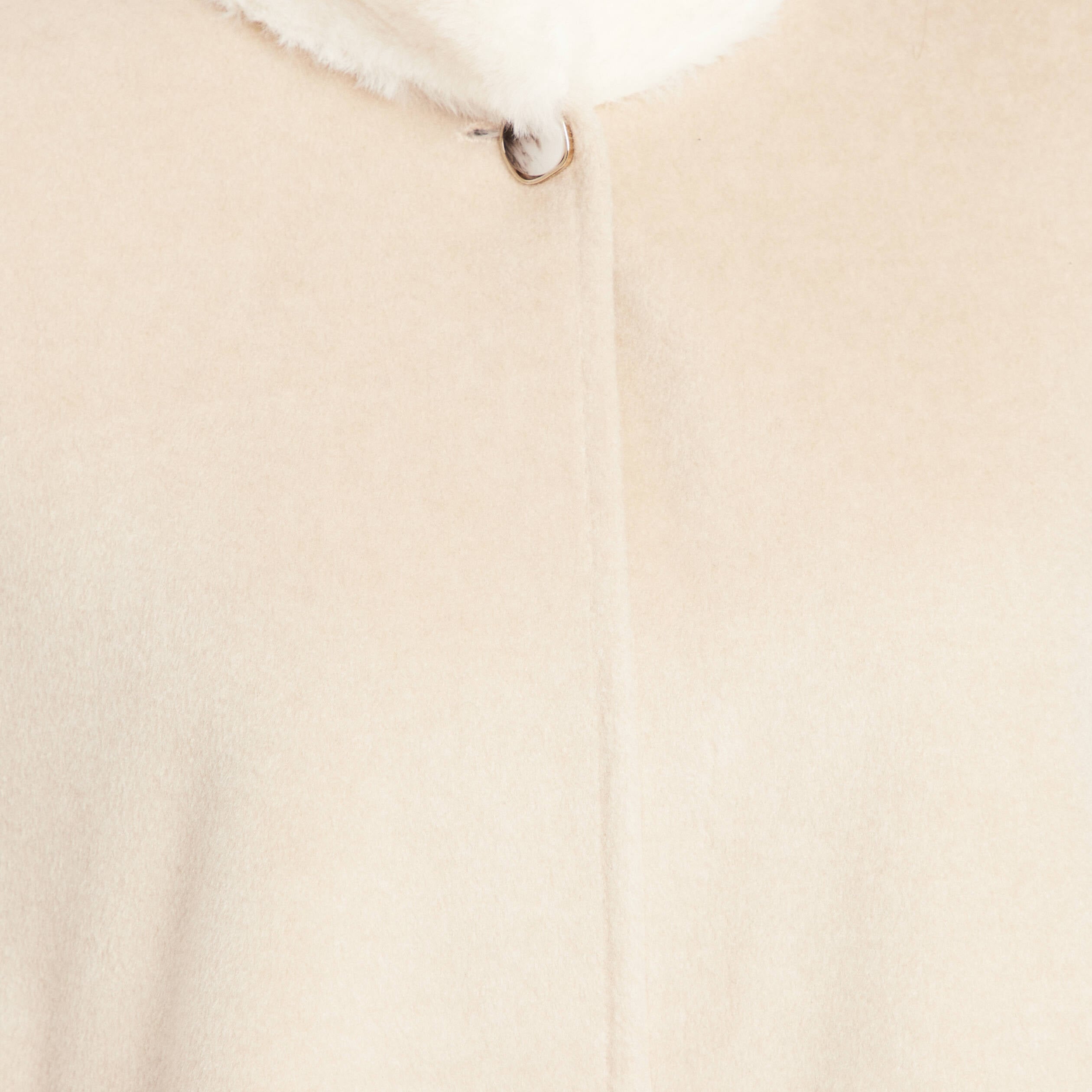Poncho cape coupe ample ivoire femme