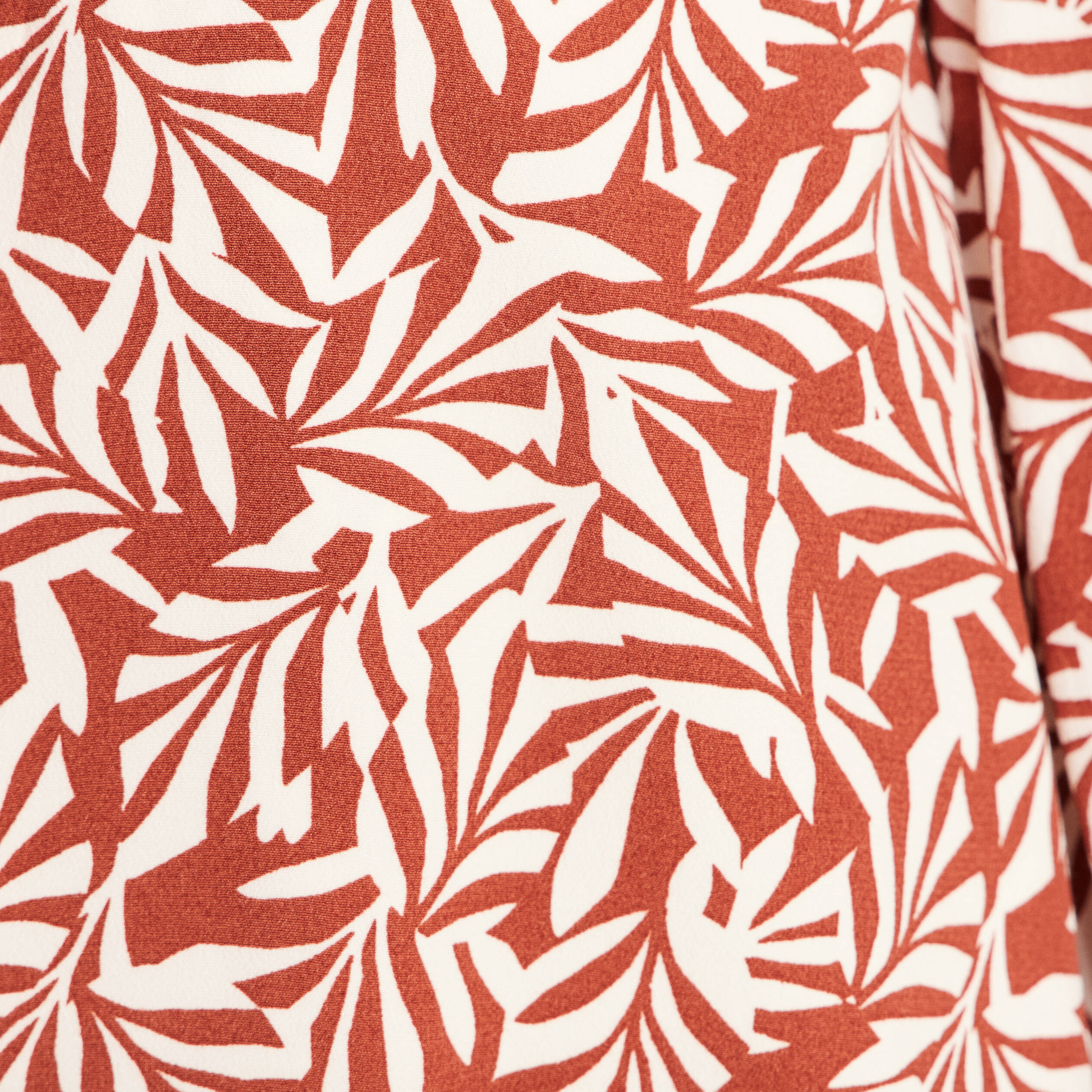 Veste longue droite col tailleur orange femme