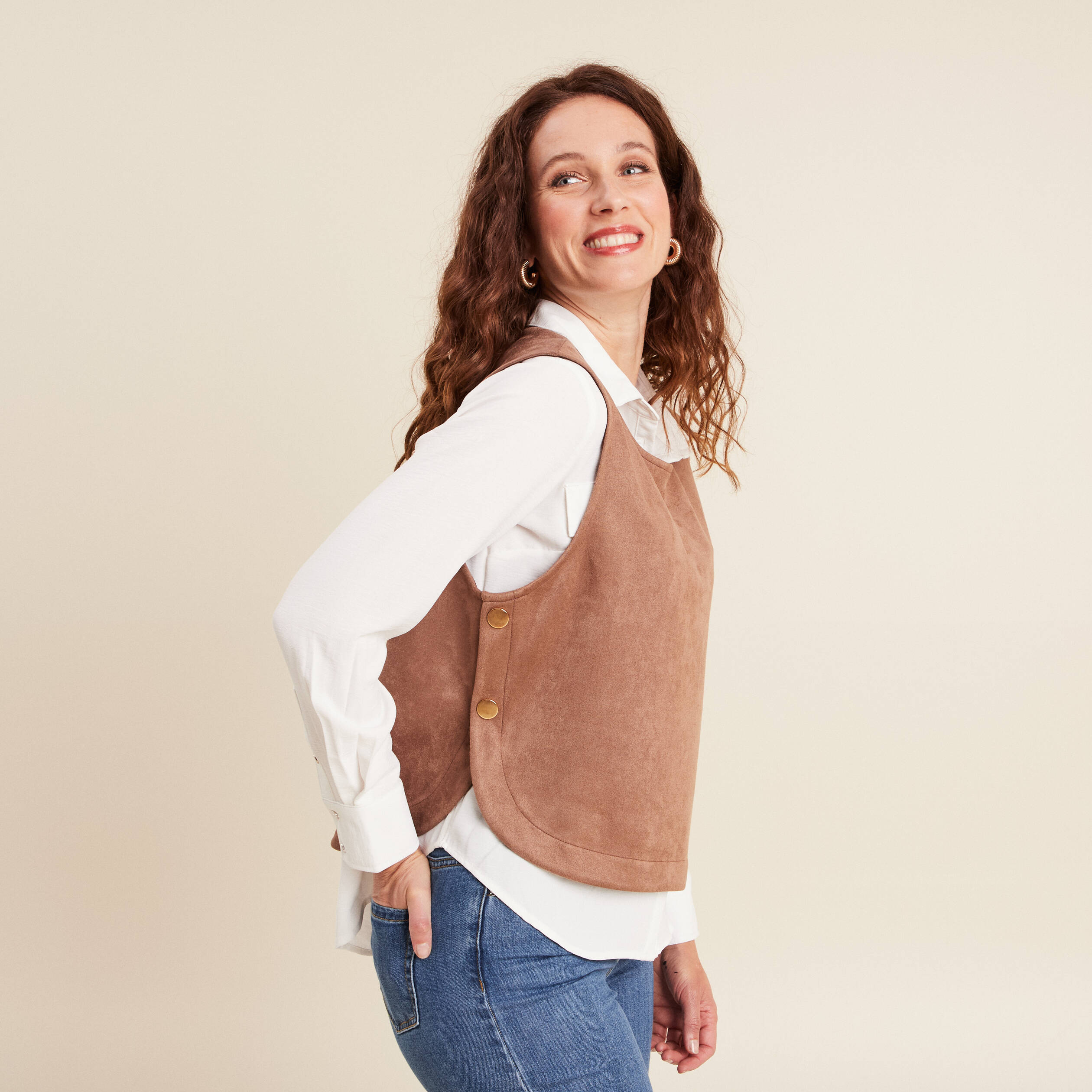 Hauts Camisole Débardeur Chemises Sans Manches Gilet Plissé Plage