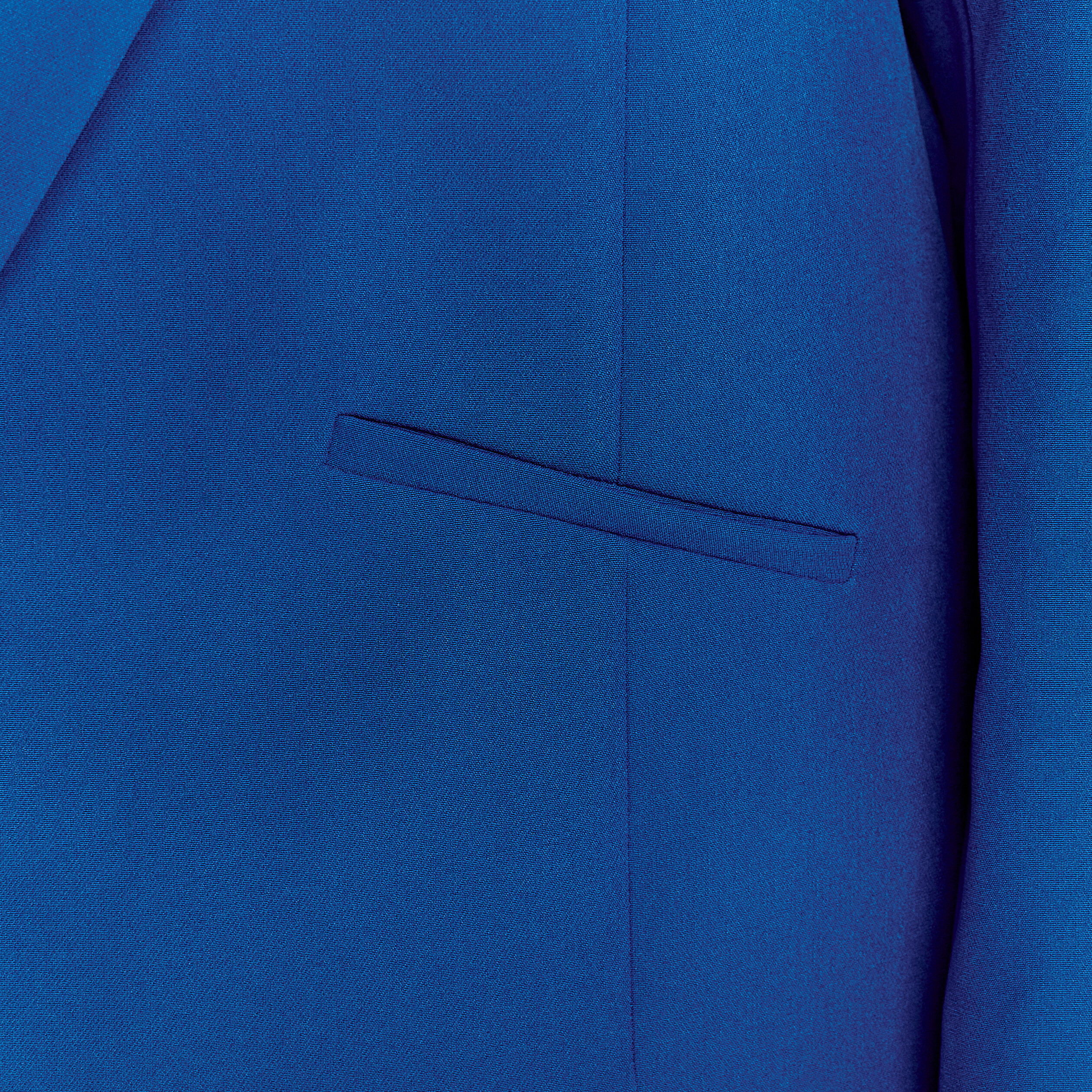 Veste city droite manches 3/4 bleu foncé femme