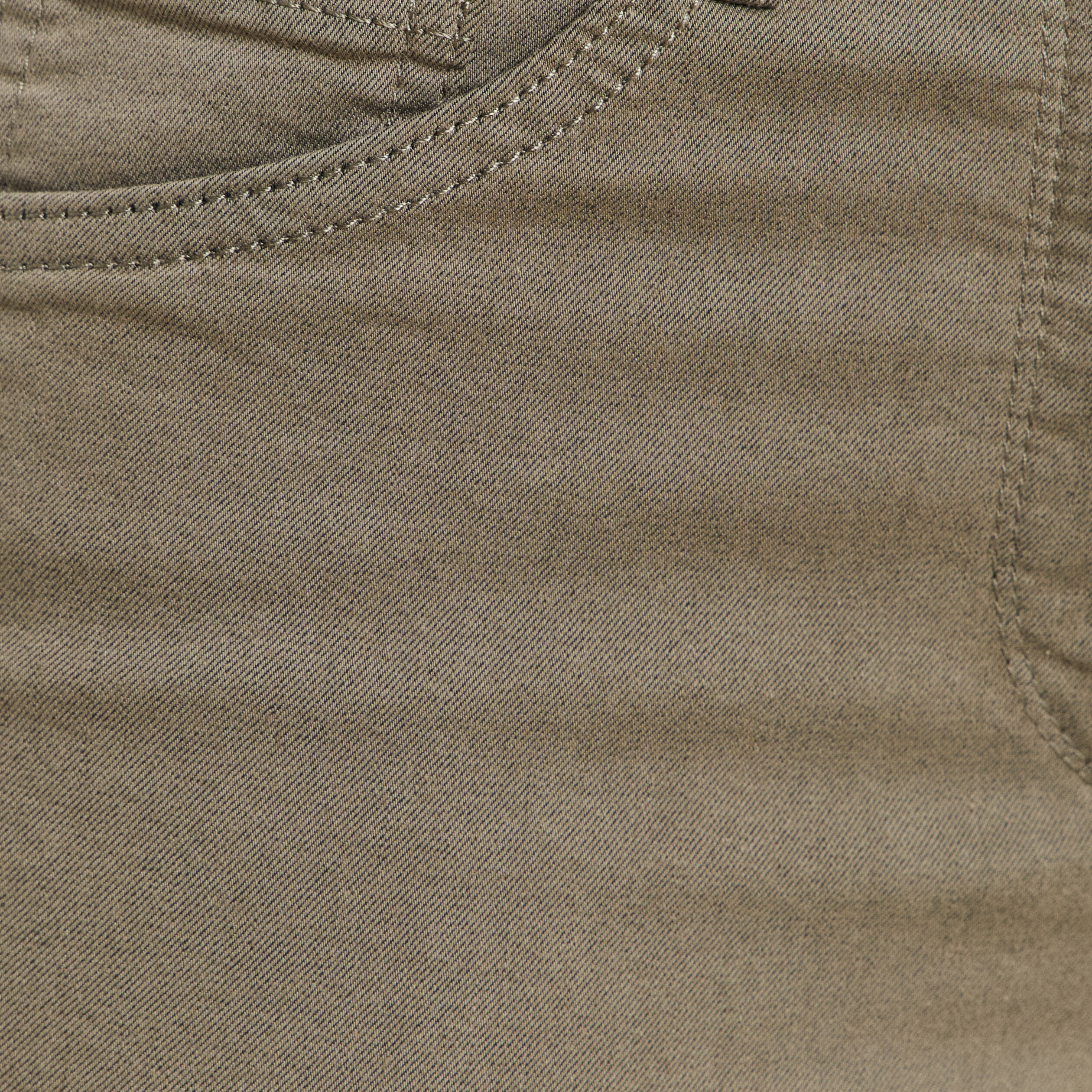 Pantalon magique Le L&eacute;ger coupe droite vert kaki femme