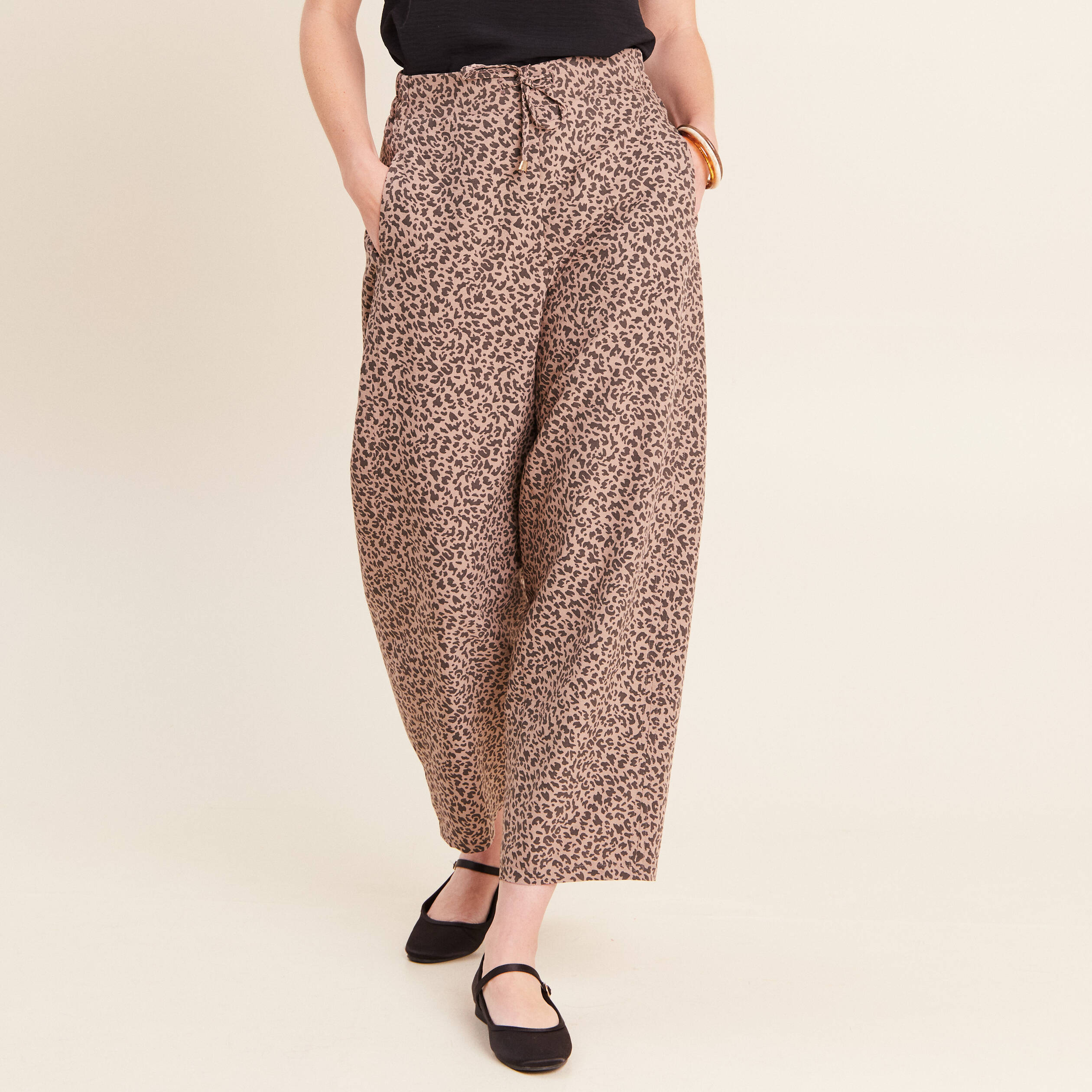 Pantalon marron femme