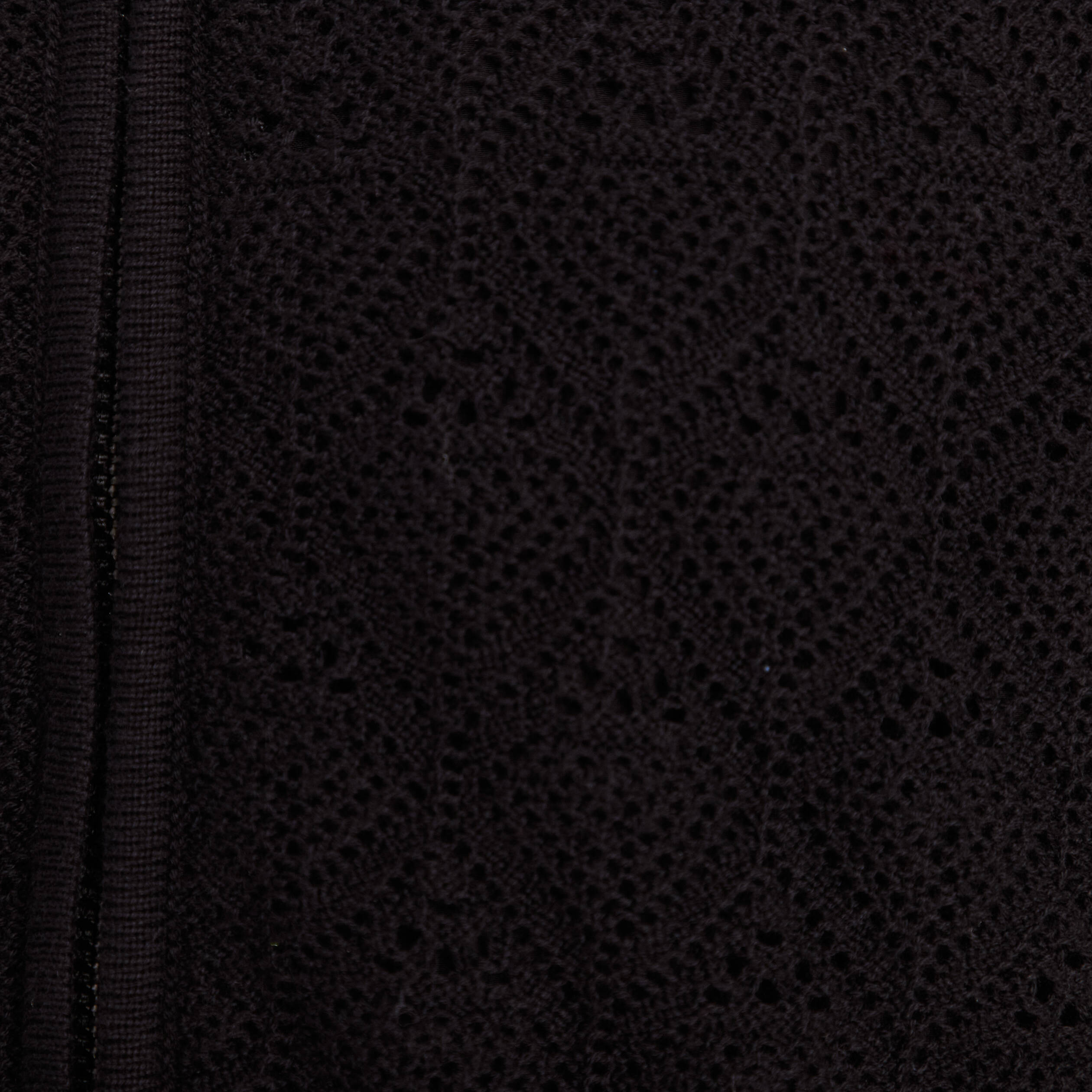 Gilet réversible ajouré noir femme